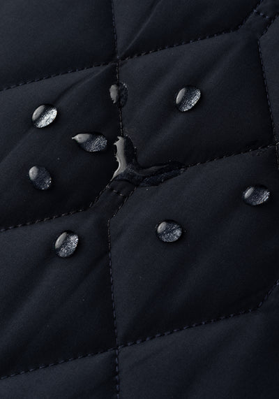 Classic Navy Puff-Tech Quilted Jacket