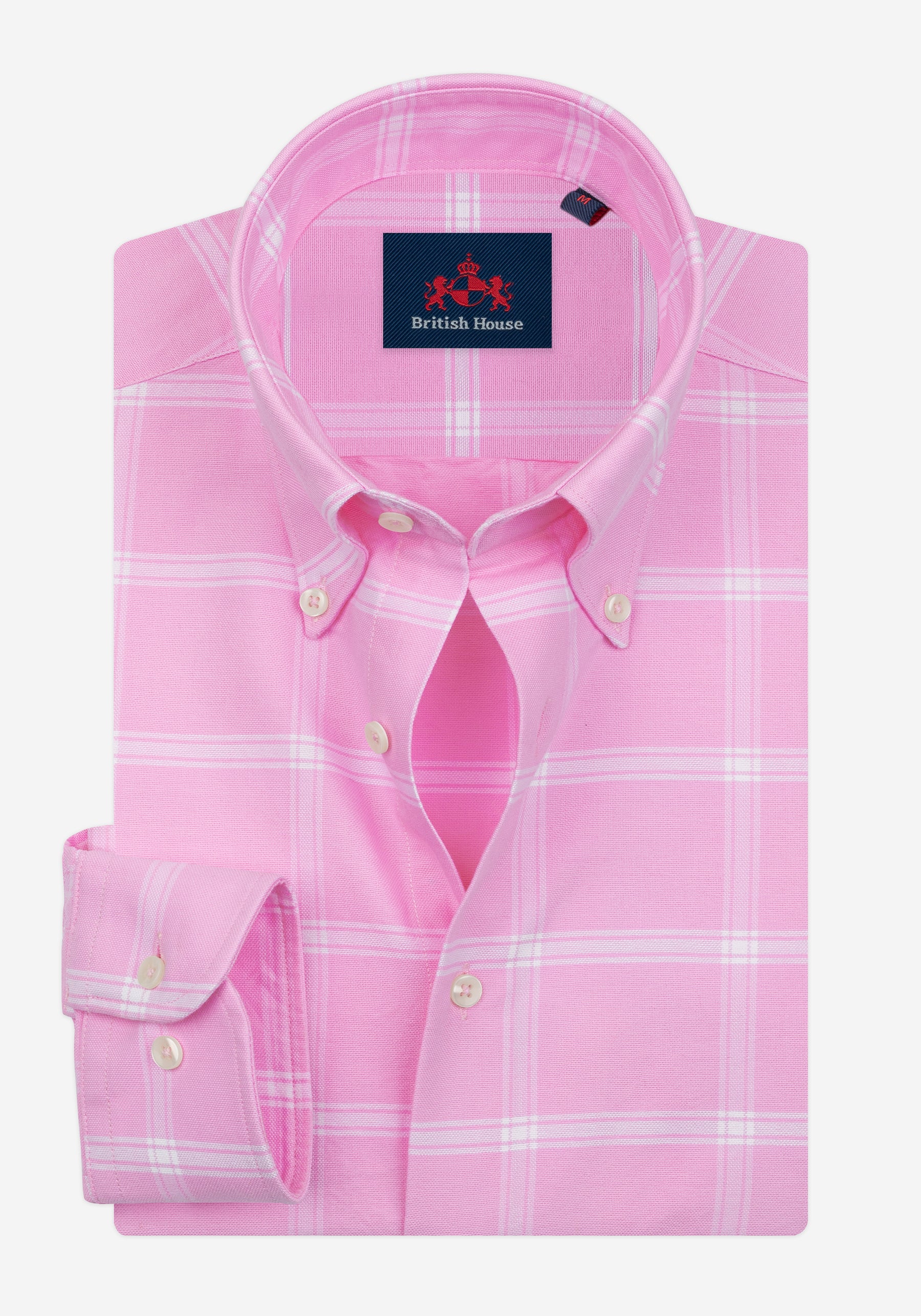 Blush Rose Checked Oxford Shirt