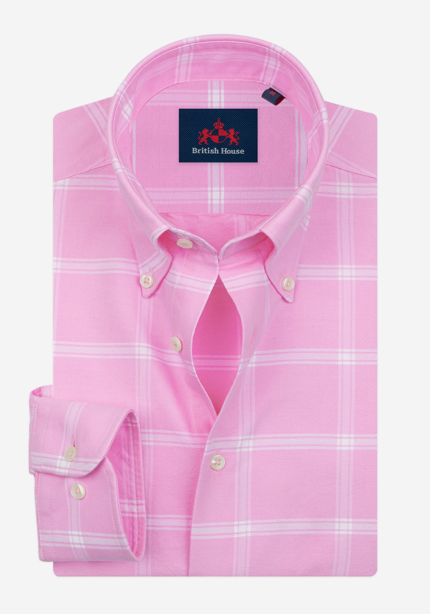 Blush Rose Checked Oxford Shirt