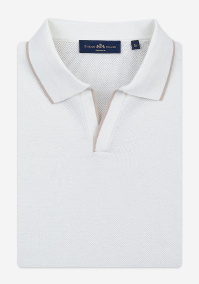 Off-White Knitted Polo Shirt