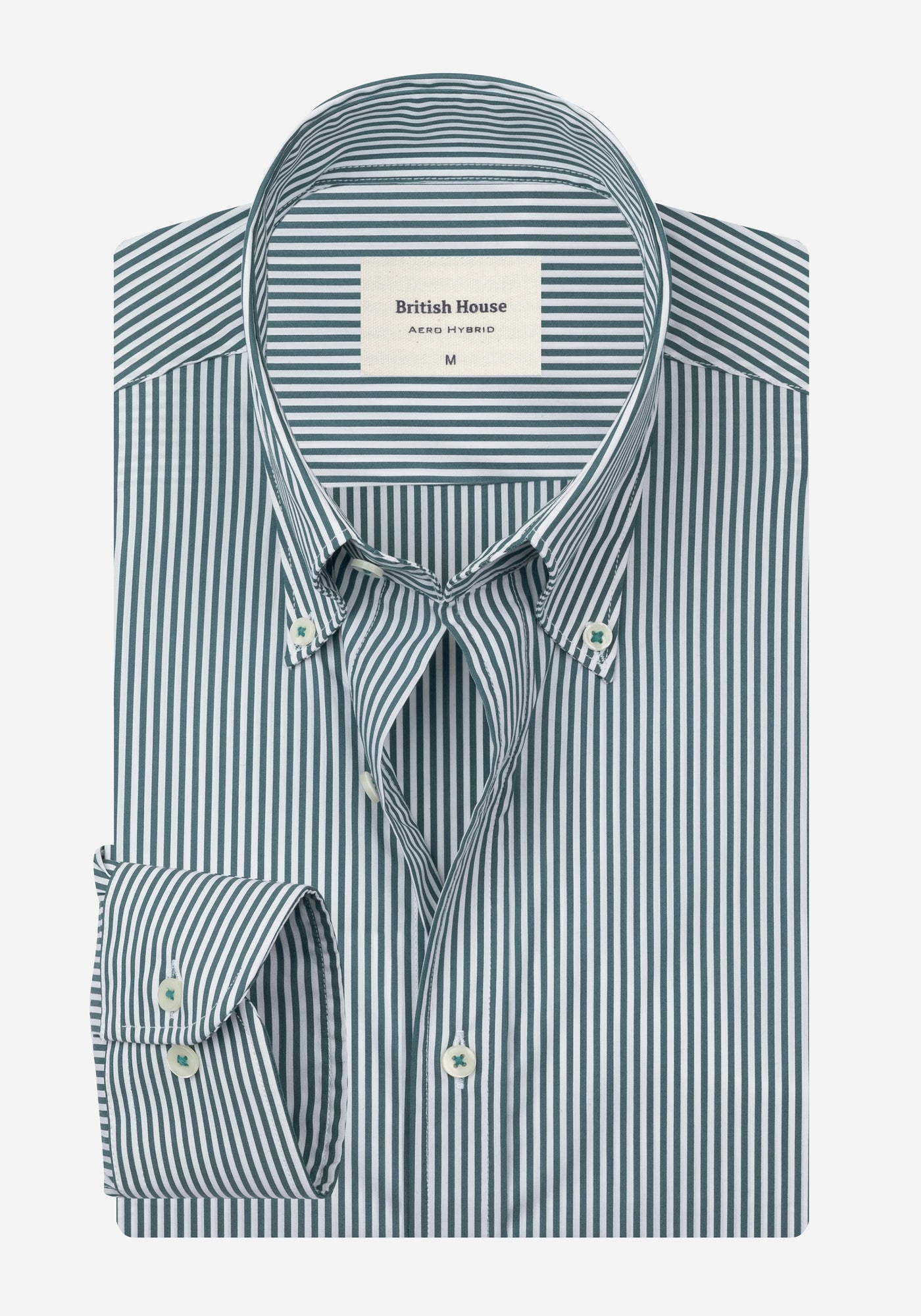 Emerald Green Stripe Aero-Hybrid Shirt