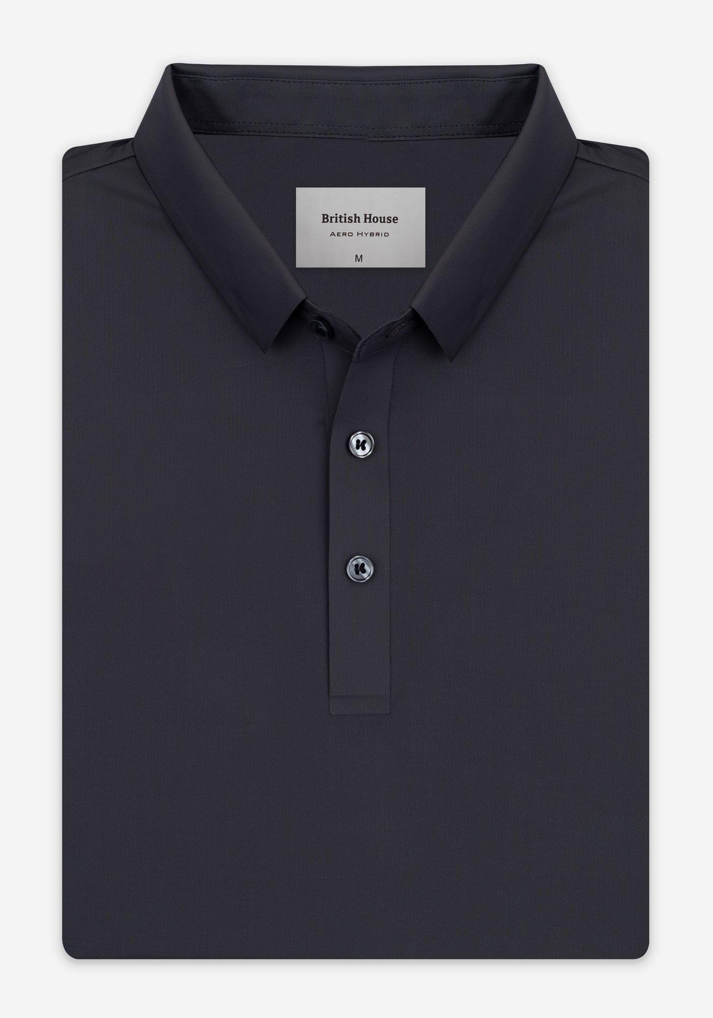 Metallic Grey Aero-Hybrid Polo Shirt
