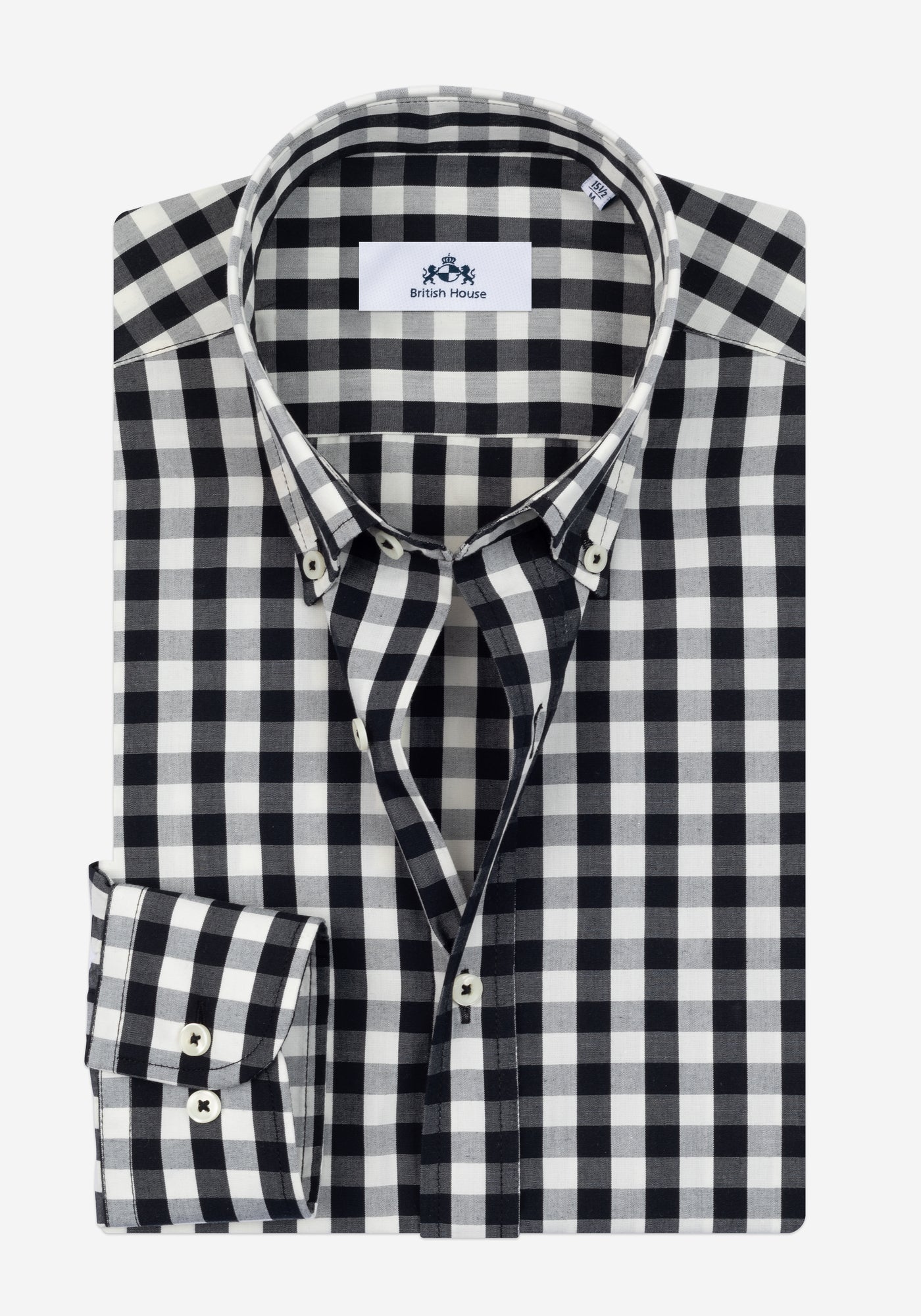 Lunar Black Checked Oxford Shirt