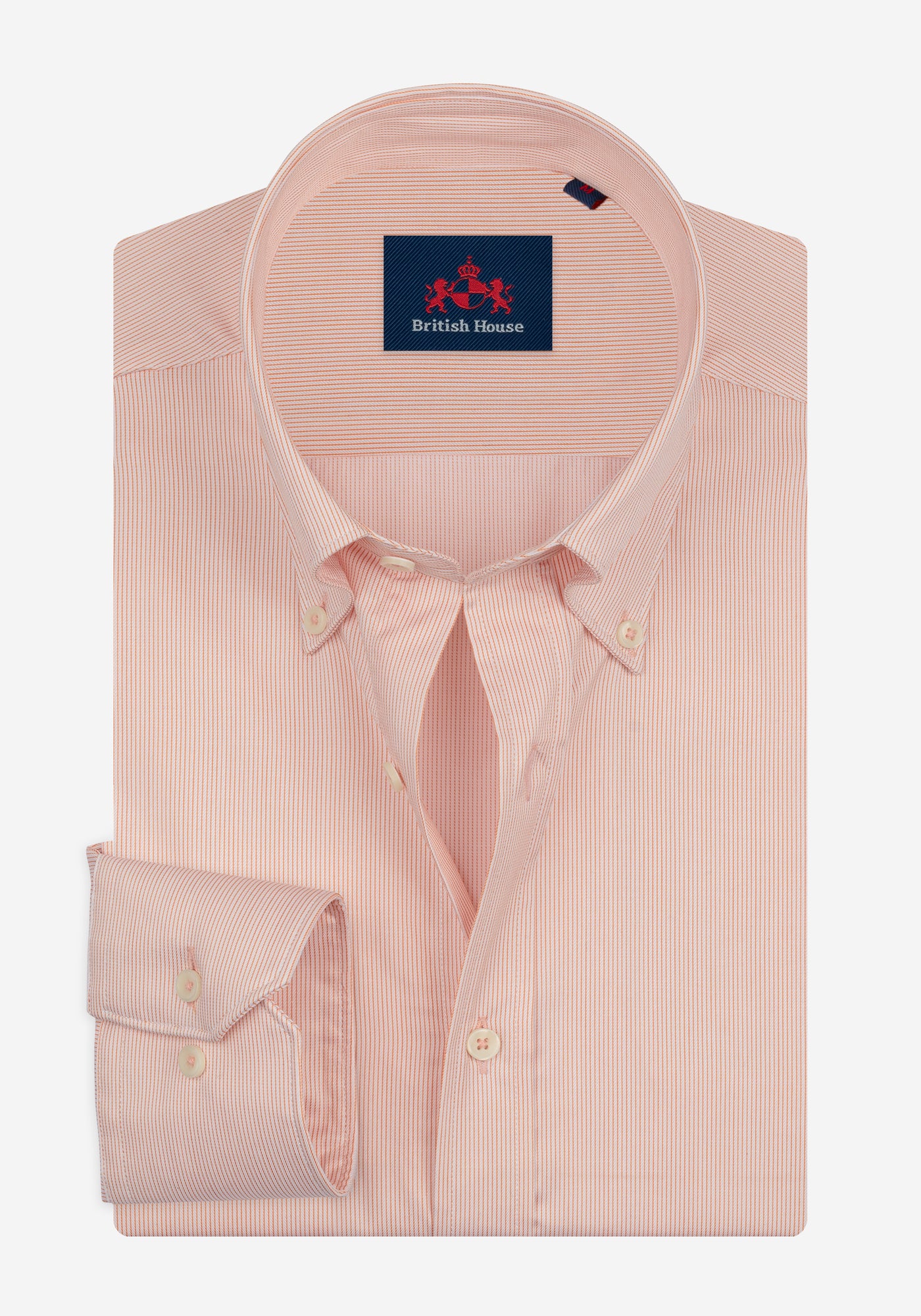 Pale Orange Stripe Signature Twill Shirt