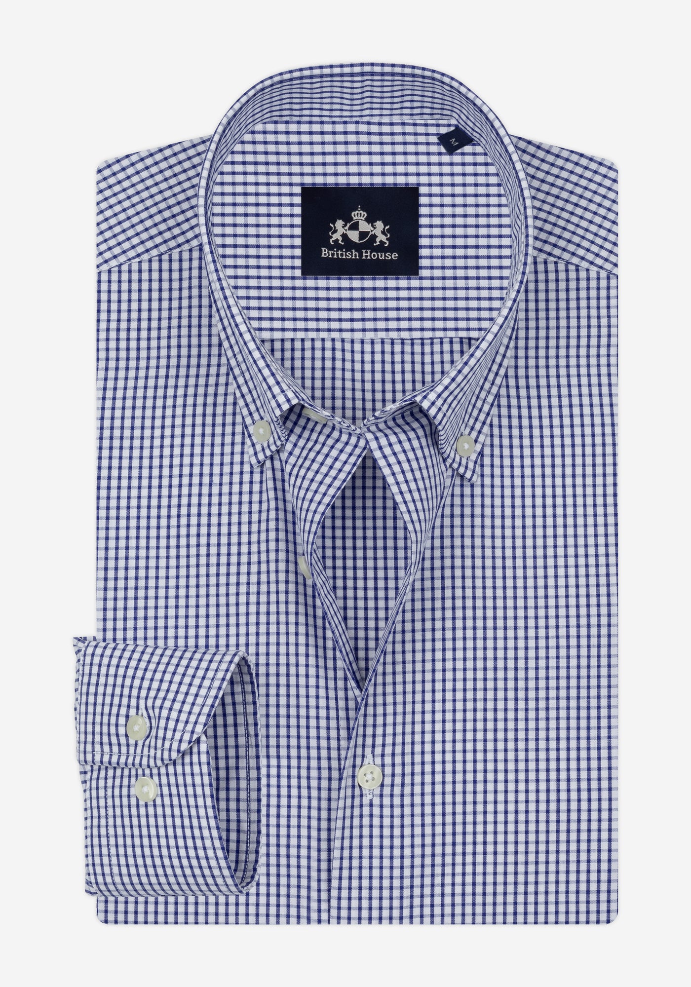 Classic Indigo Checked Poplin Shirt
