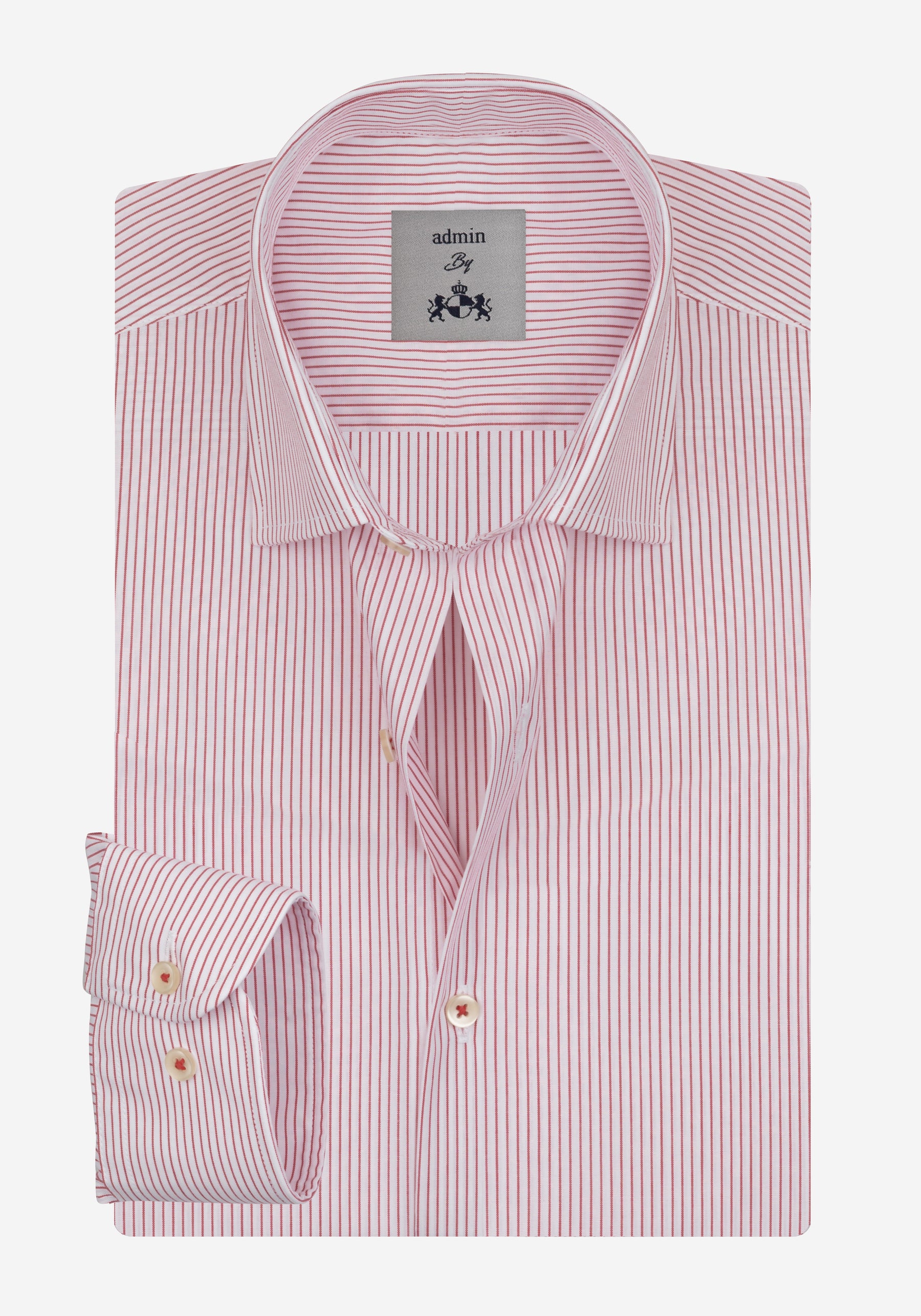 Crimson Red Stripe Poplin Shirt