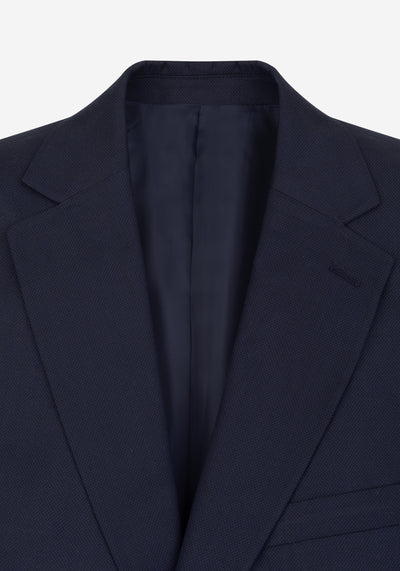 Nocturne Navy Dotted Poly Suit