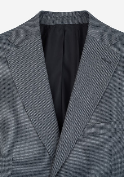 Arctic Grey Dotted Poly Suit