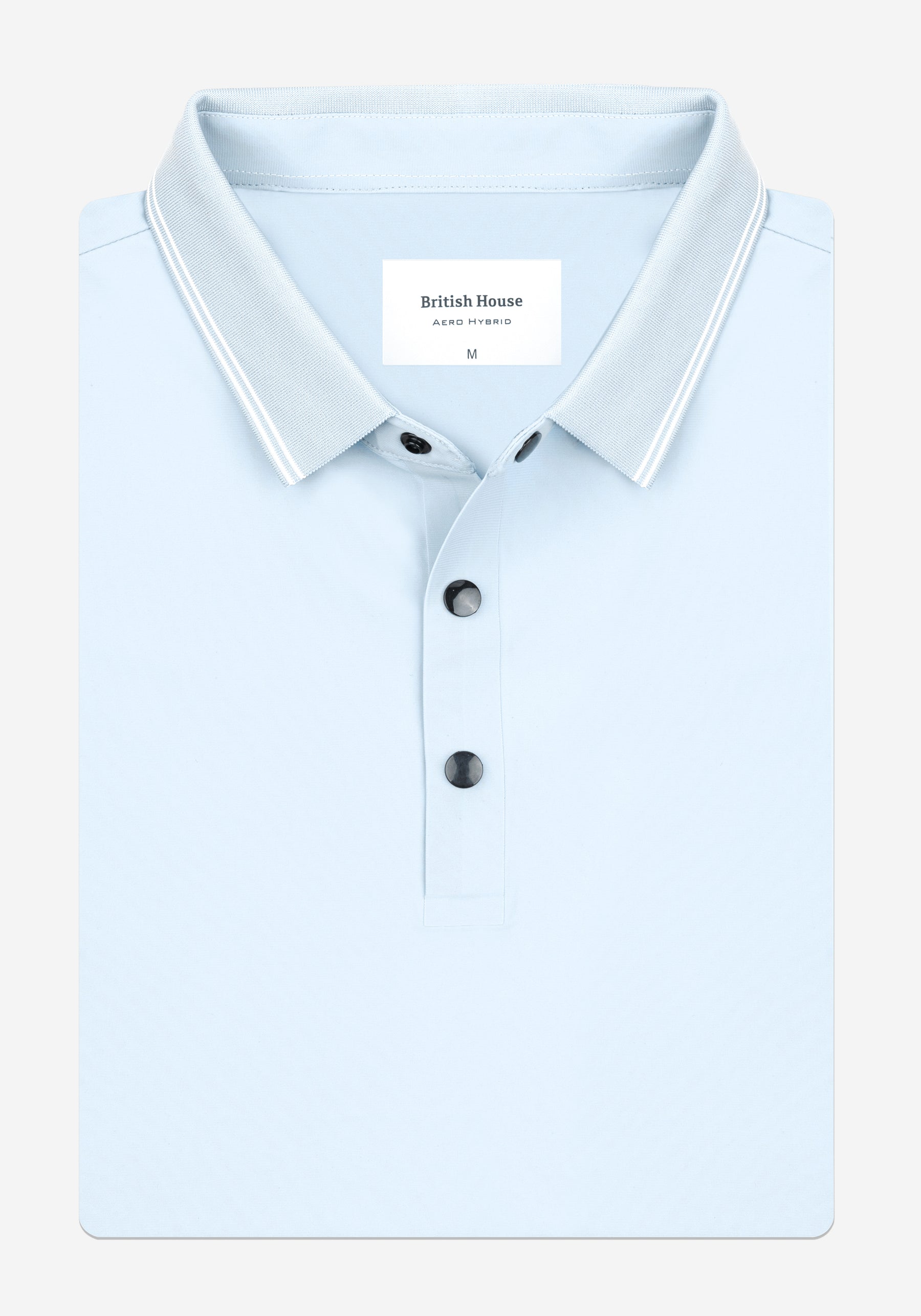 Aqua Blue Aero-Hybrid Polo Shirt