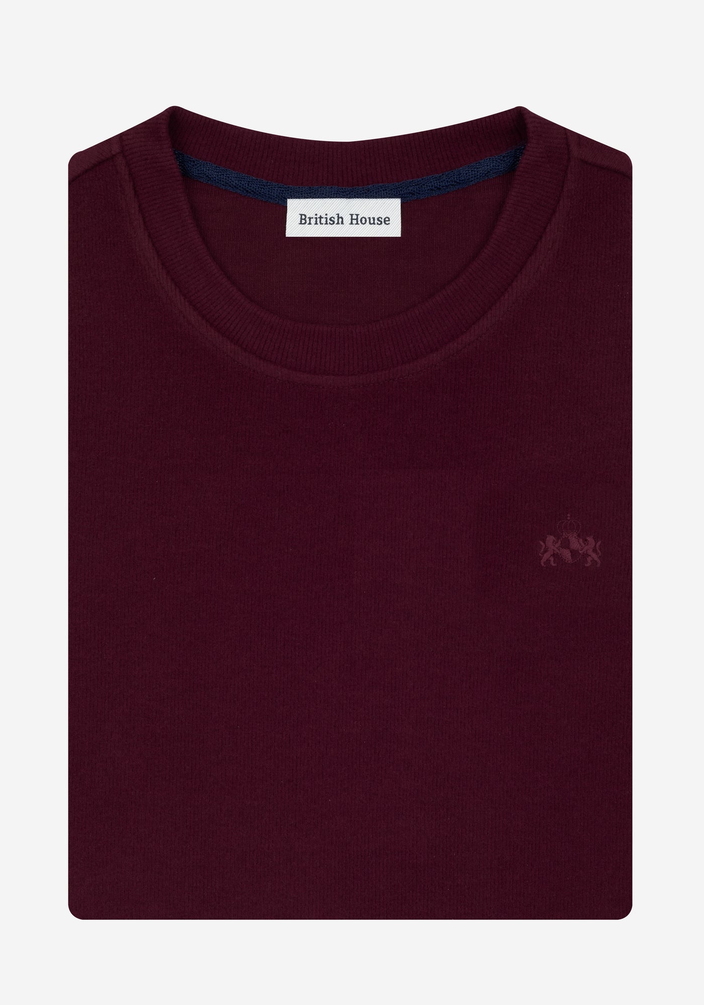 Burnt Maroon Cotton Sweatshirt