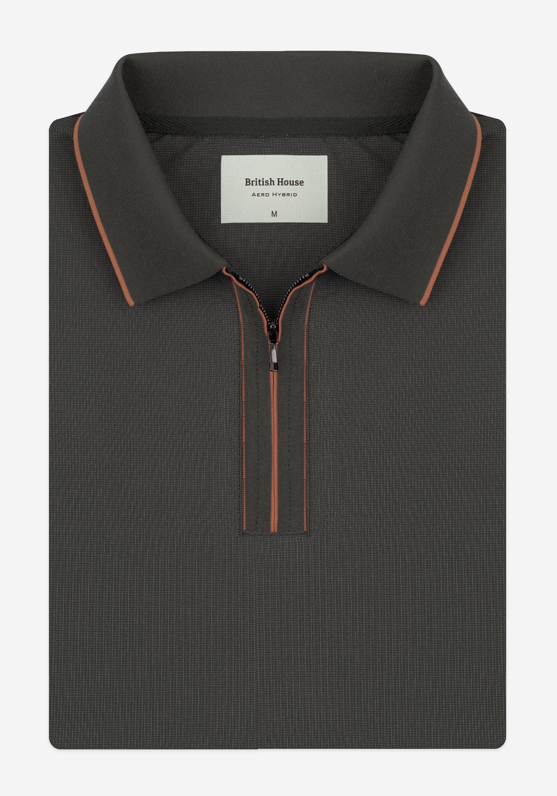Smoked Olive Aero-Hybrid Polo Shirt