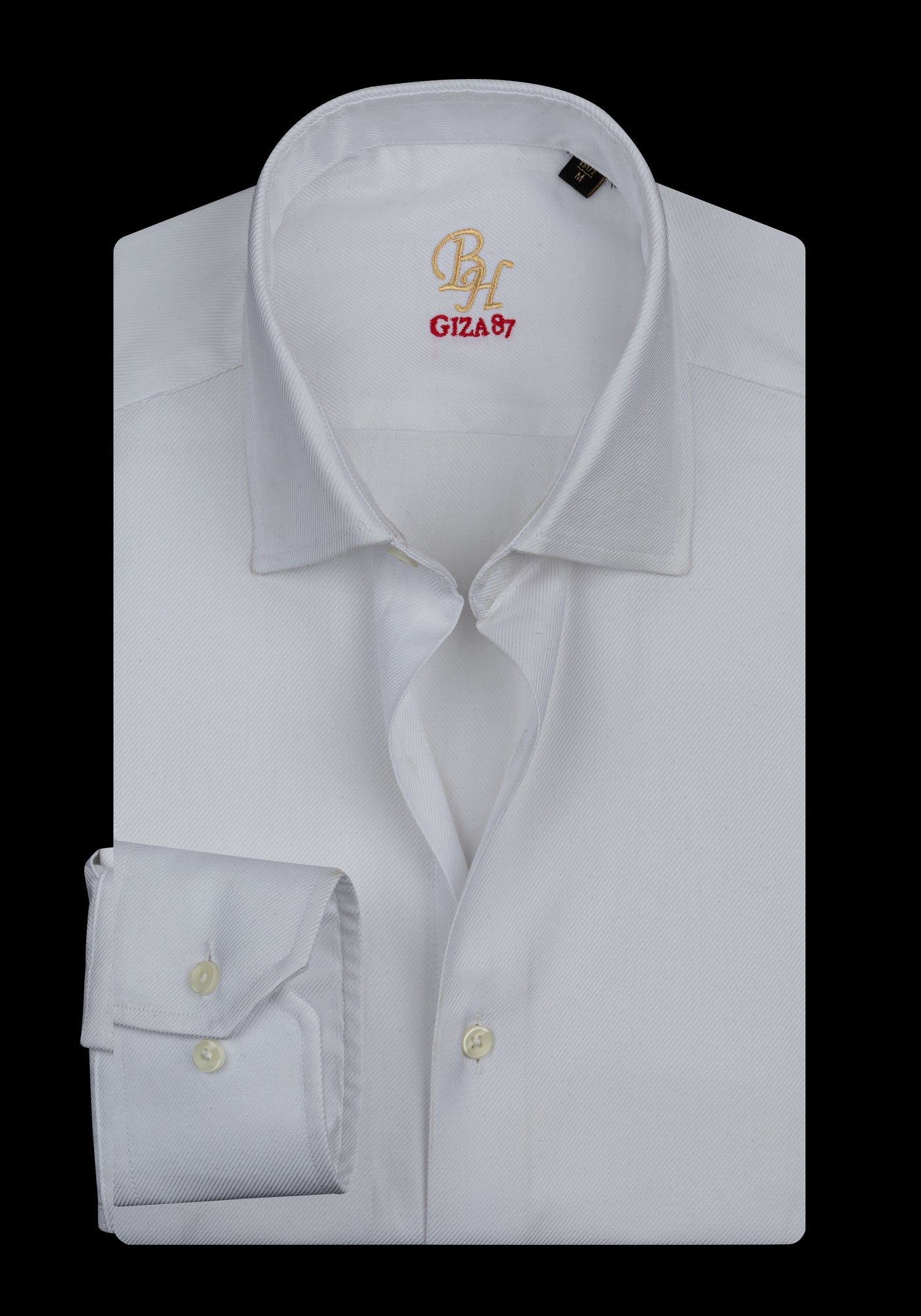 Giza 87 Cotton Opal White Stripe Signature Twill Shirt