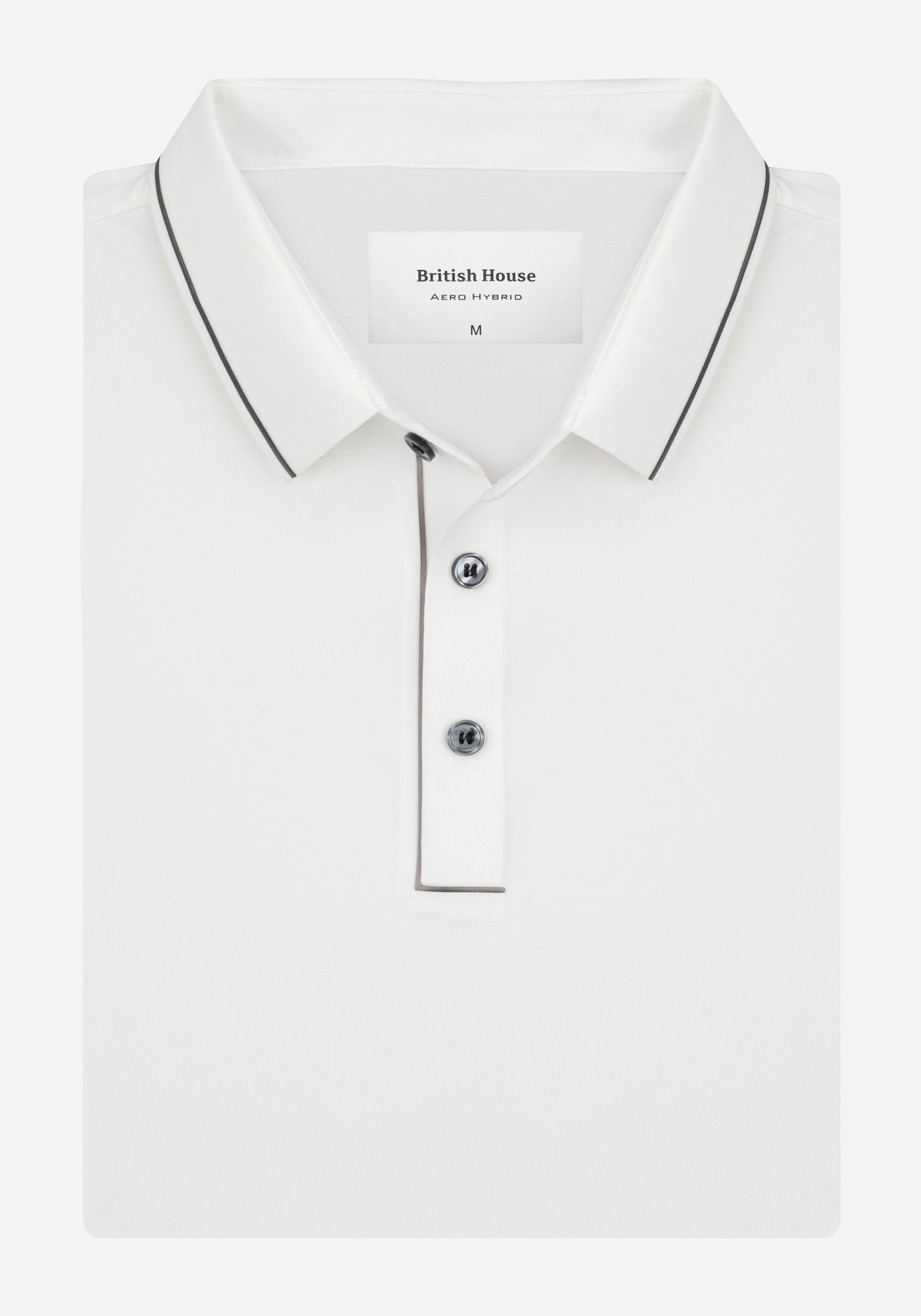 Pearl White Aero-Hybrid Polo Shirt