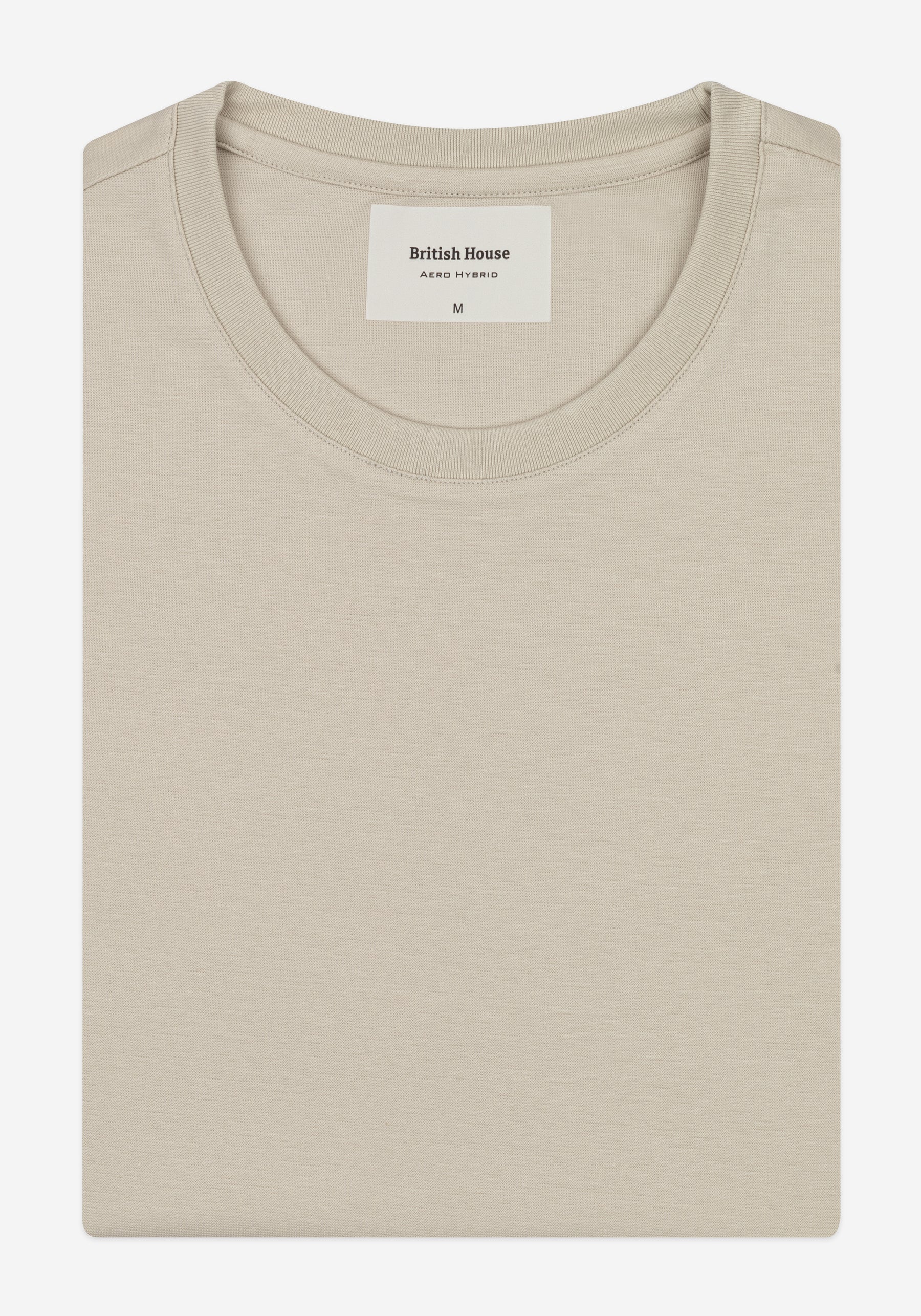 Oyster Beige Aero-Hybrid T-Shirt