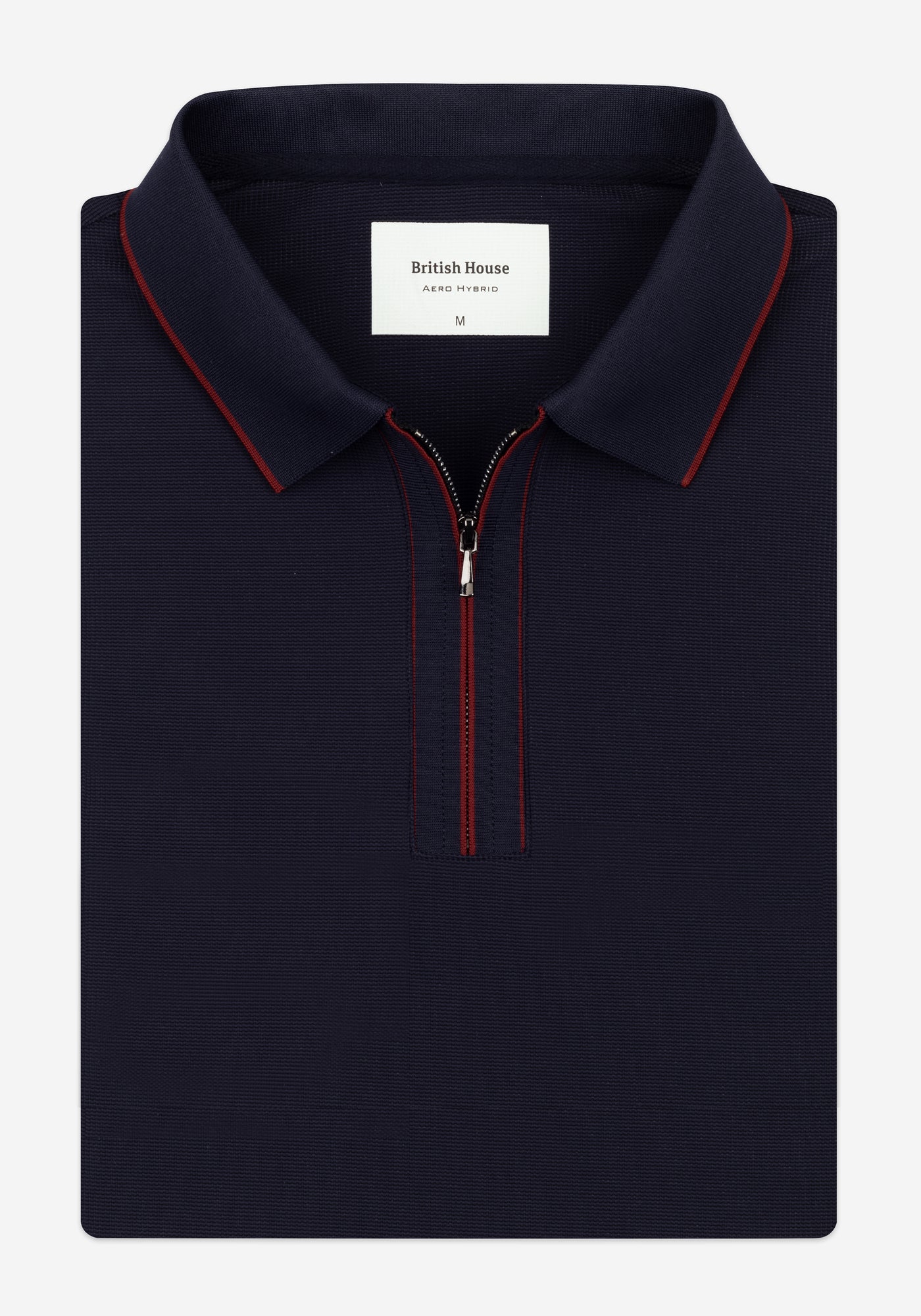 Crimson Navy Aero-Hybrid Polo Shirt