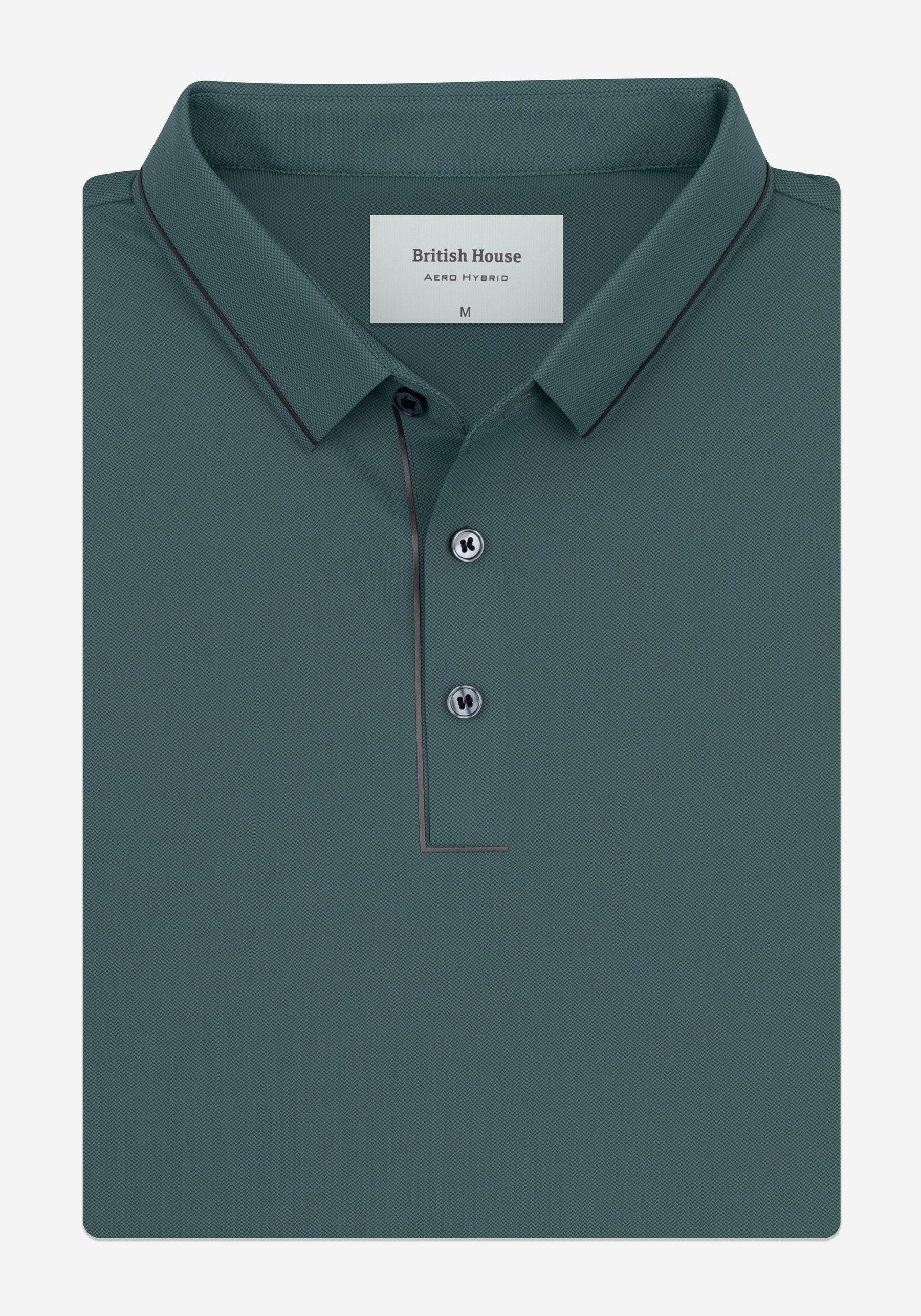 Mineral Teal Aero-Hybrid Polo Shirt