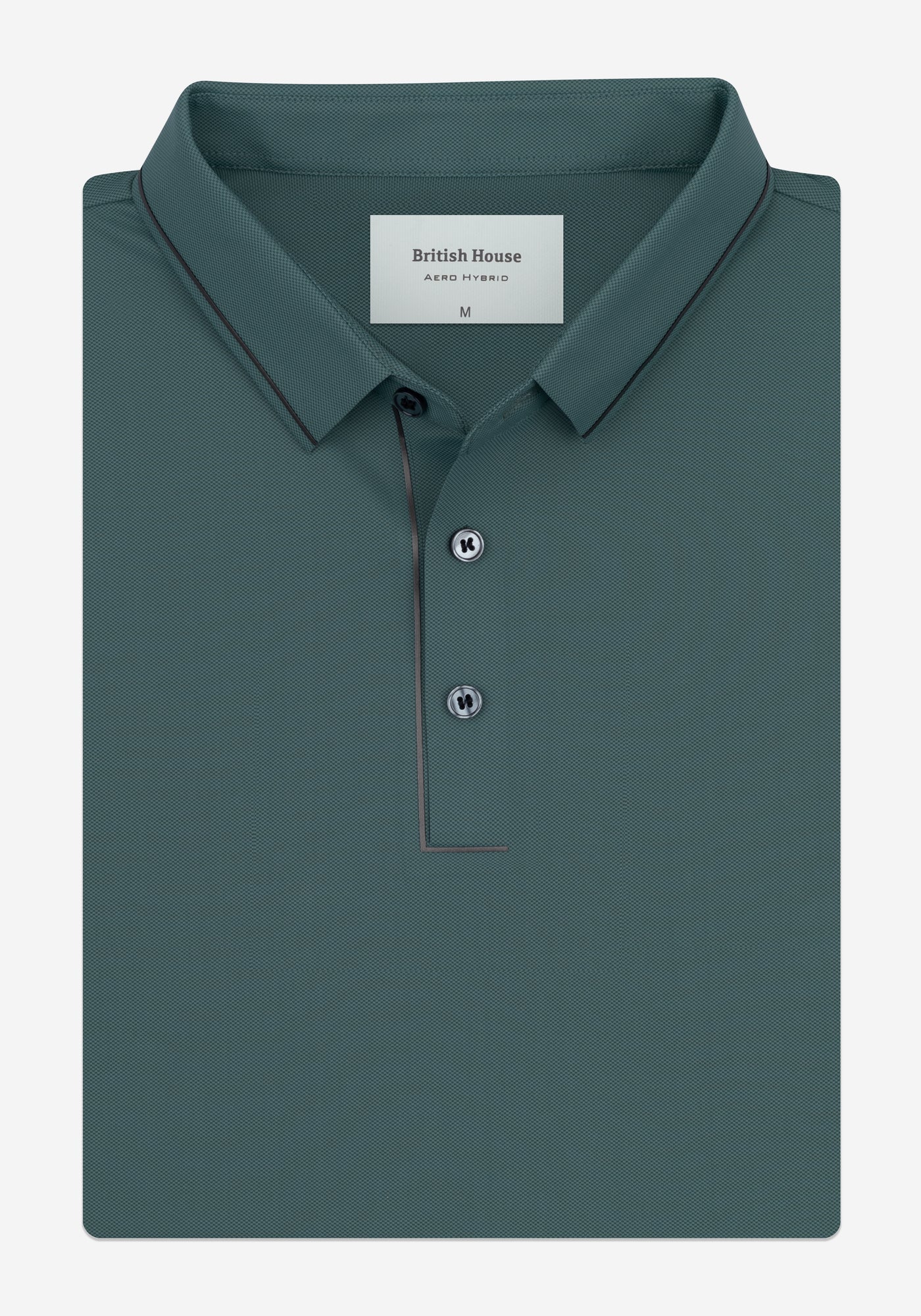 Mineral Teal Aero-Hybrid Polo Shirt