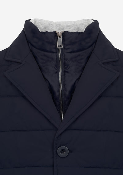 Vale Navy Padded Polyamide Jacket