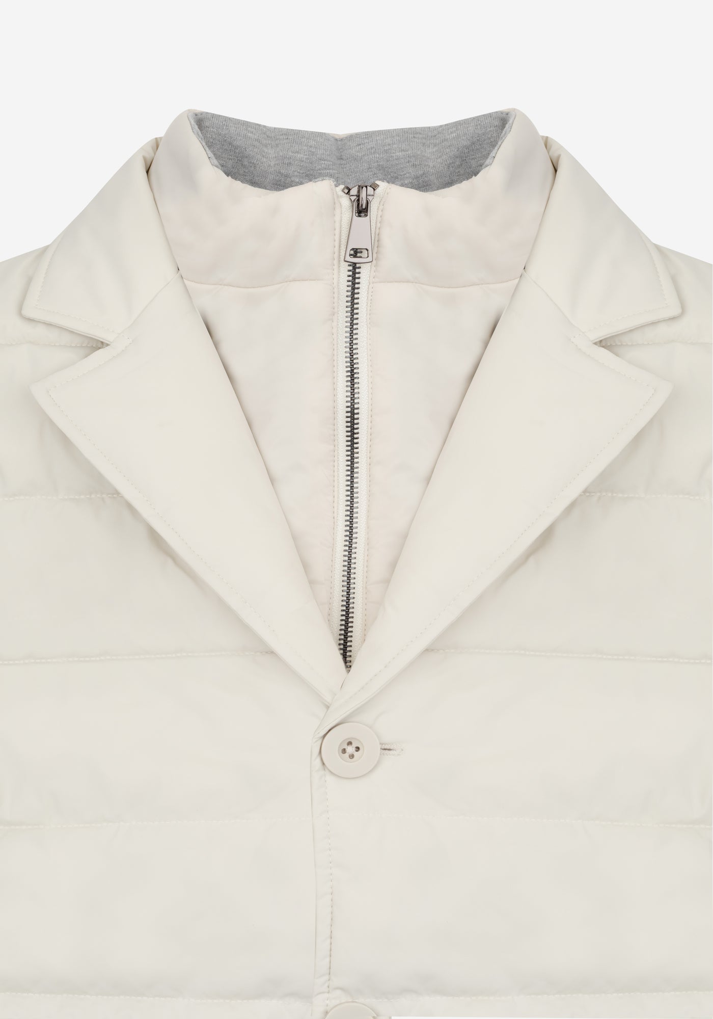 Fog White Padded Polyamide Jacket