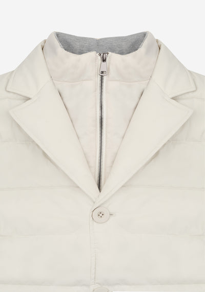 Fog White Padded Polyamide Jacket