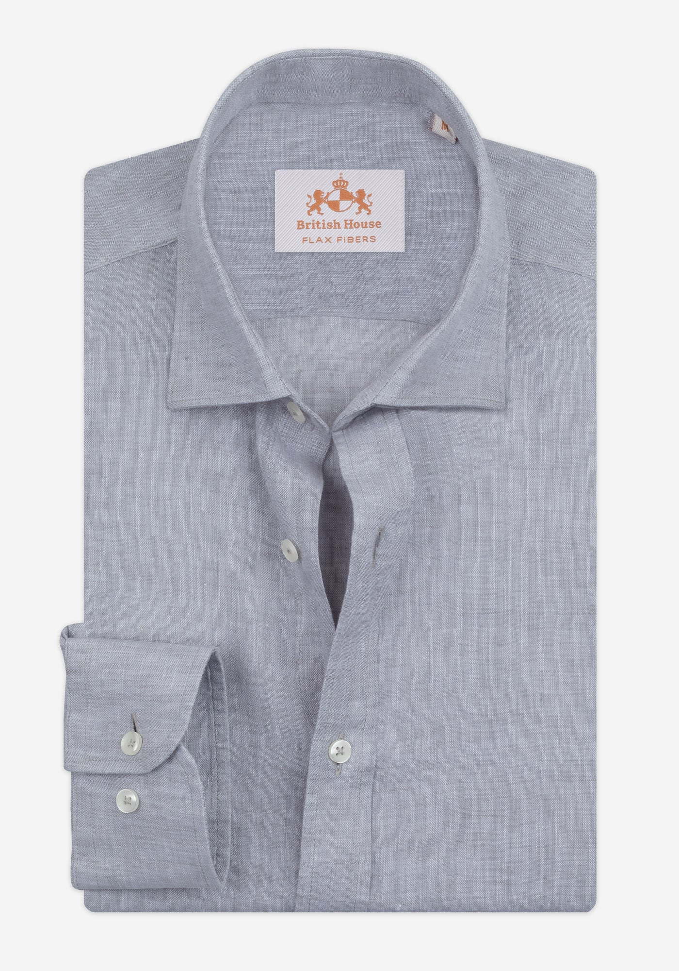 Slate Grey Belgian Linen Shirt