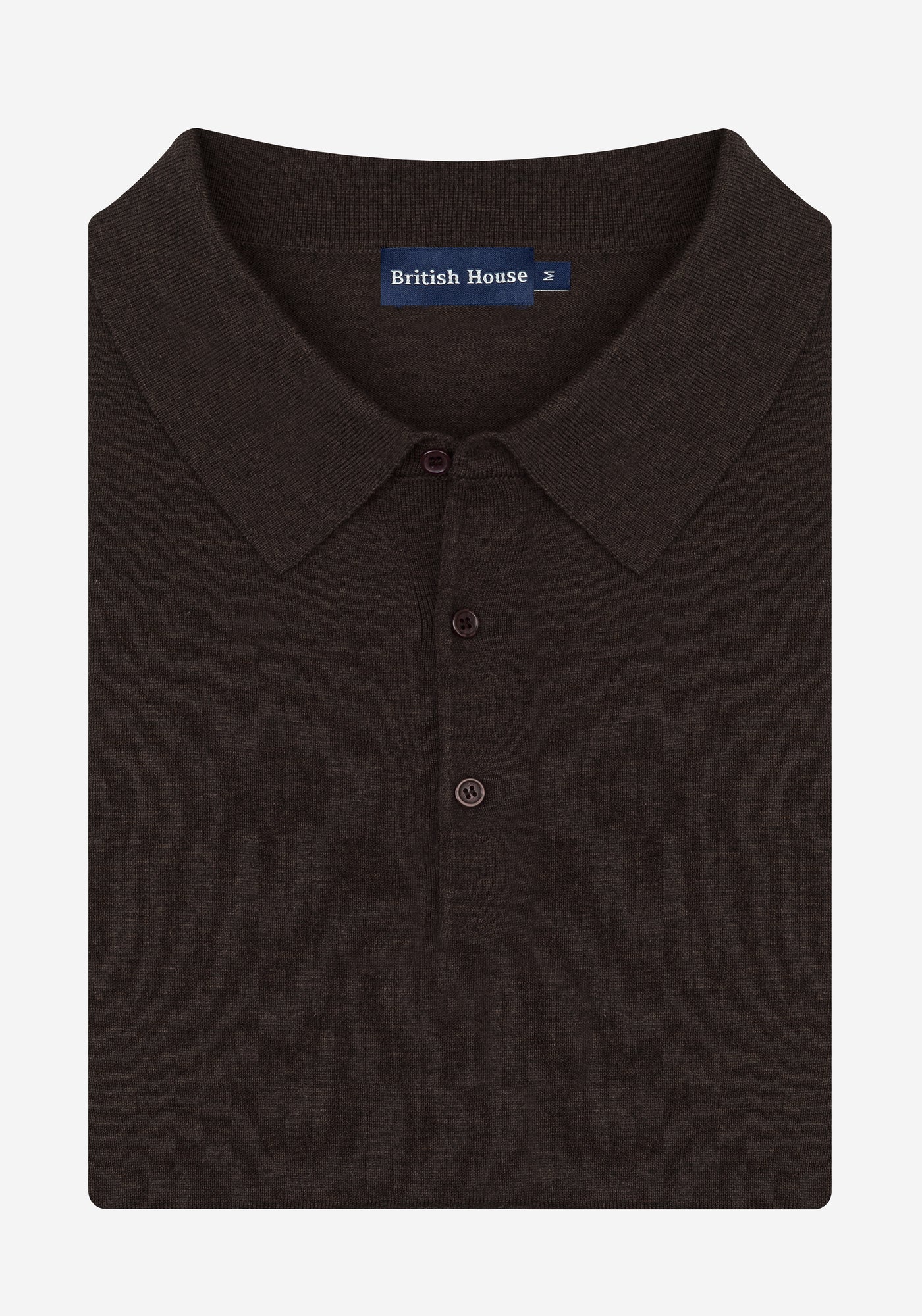 Clay Brown Merino Wool Blend Pullover