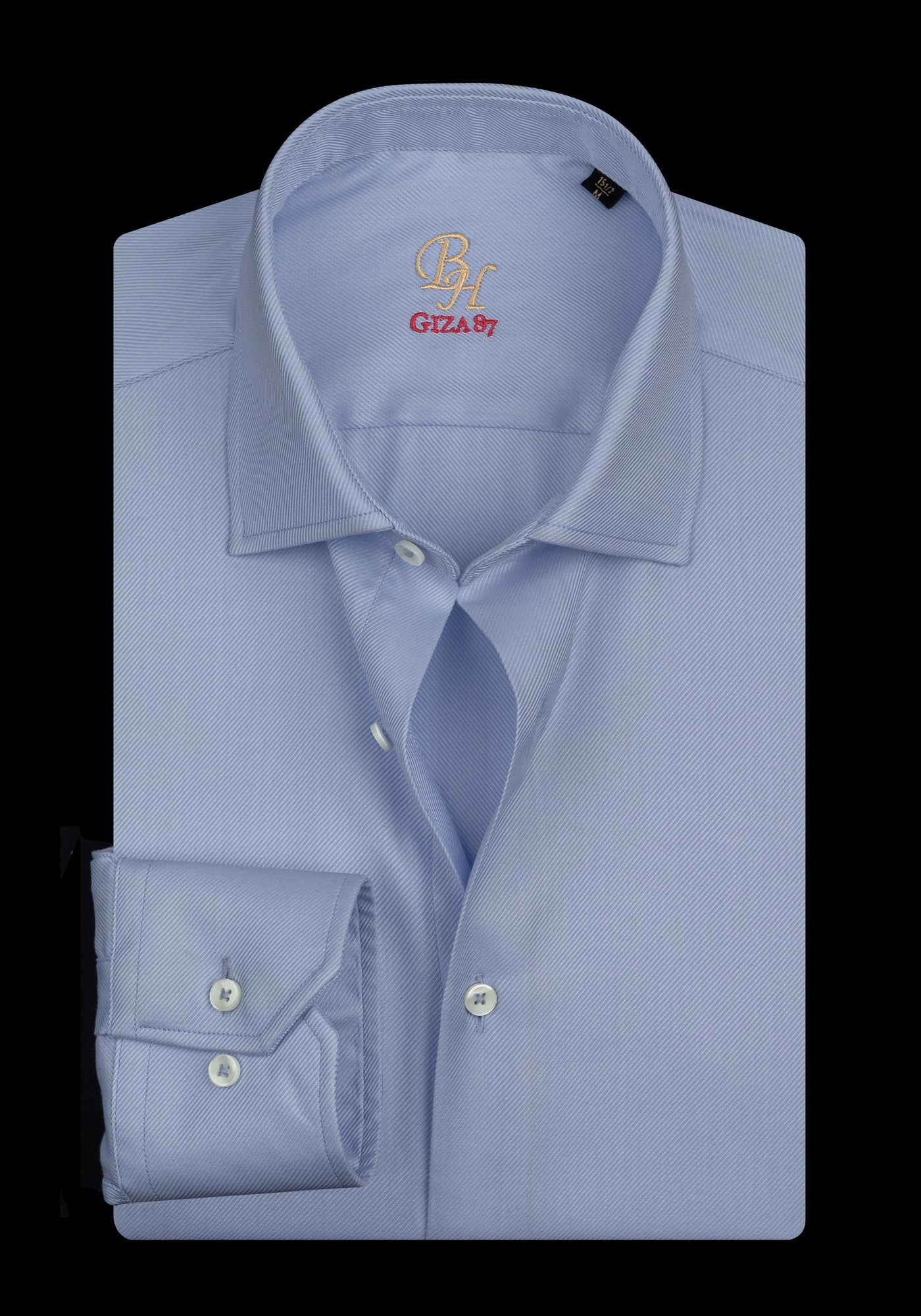 Giza 87 Cotton Dawn Blue Stripe Signature Twill Shirt
