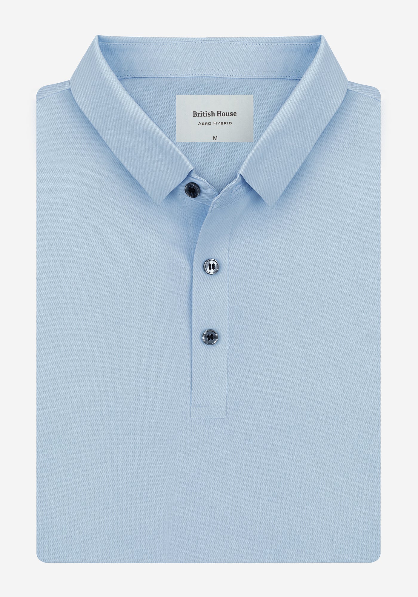 Glacier Blue Aero-Hybrid Polo Shirt