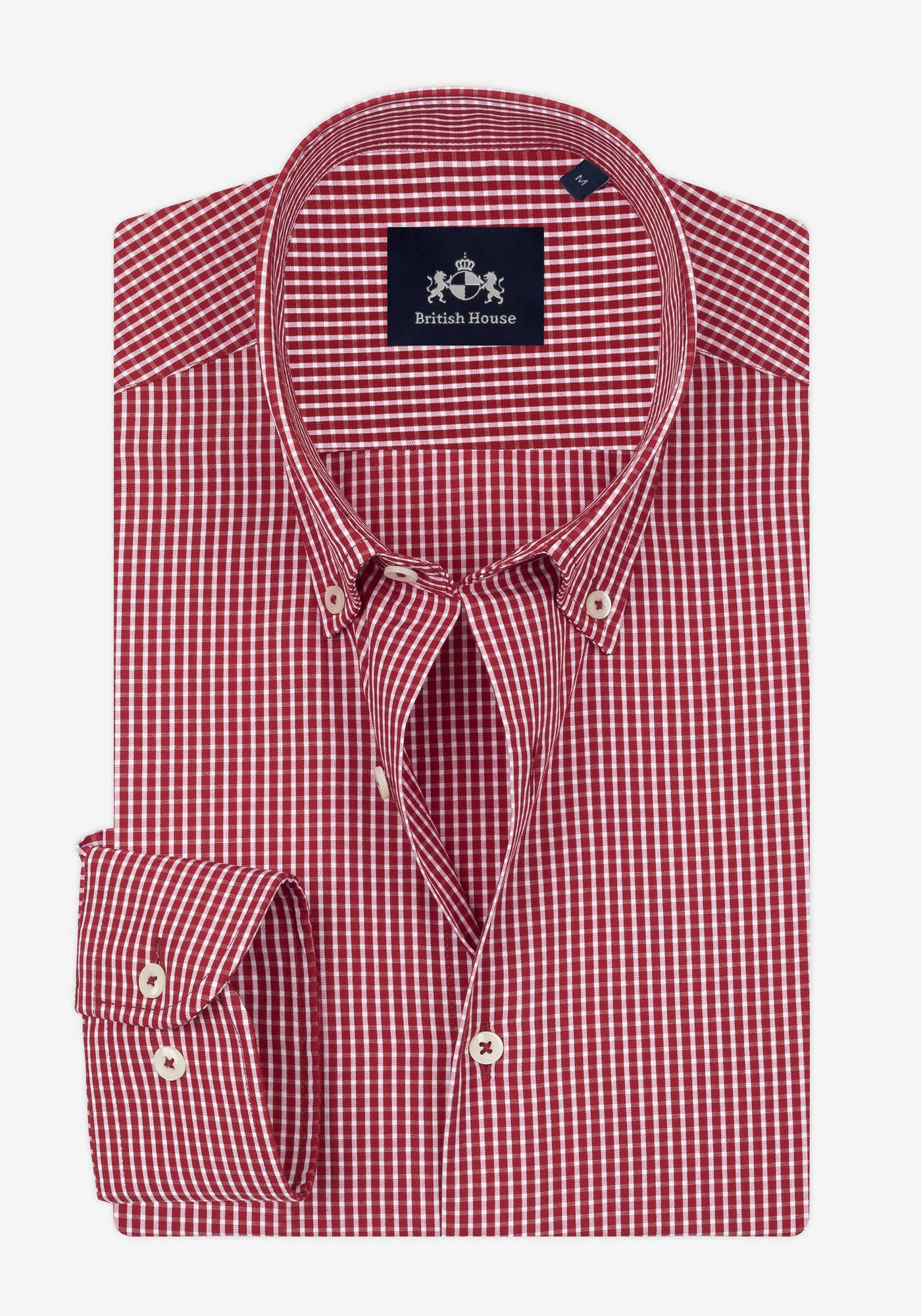 Regent Red Checked Poplin Shirt