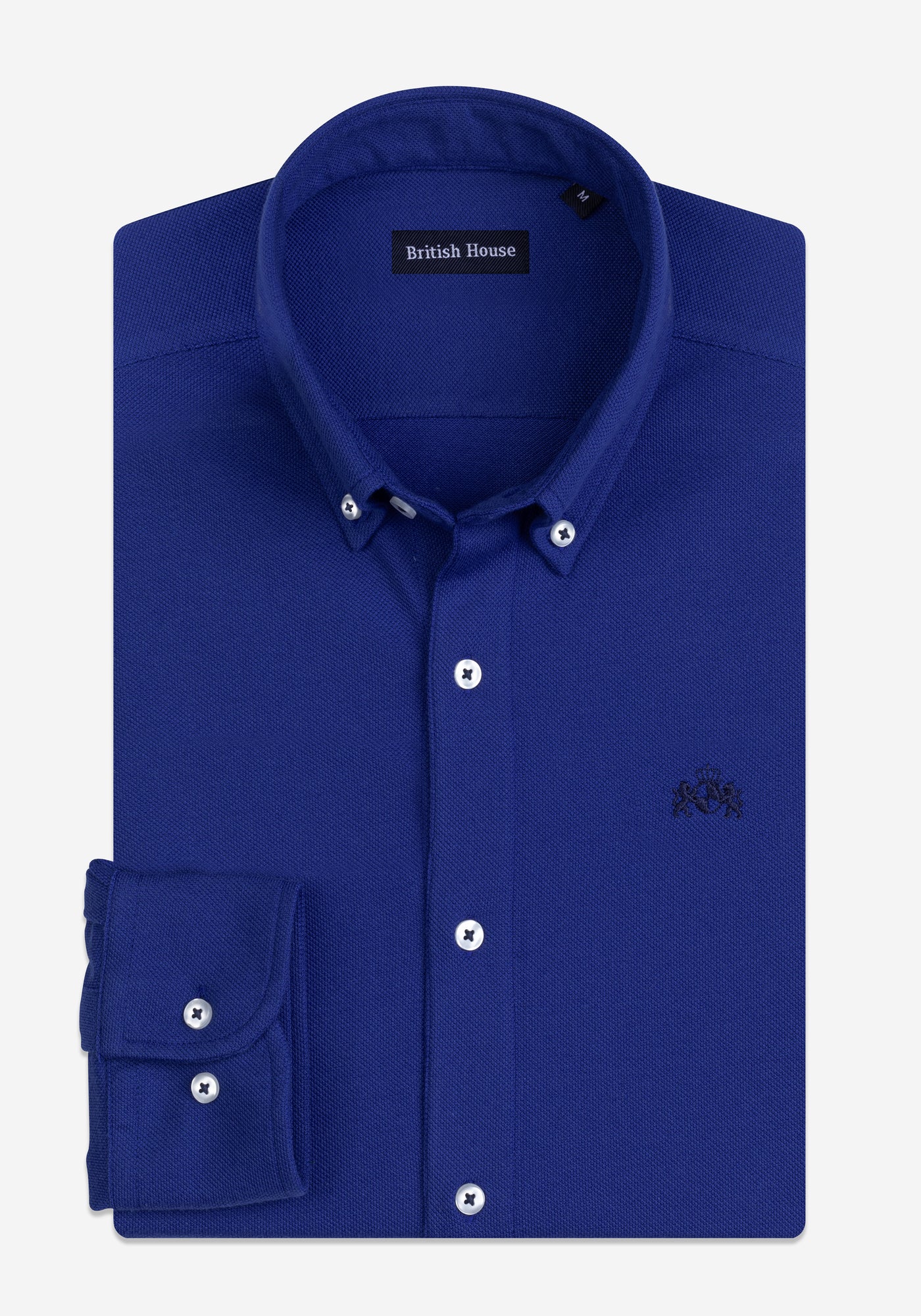 Royal Blue Piqué Shirt