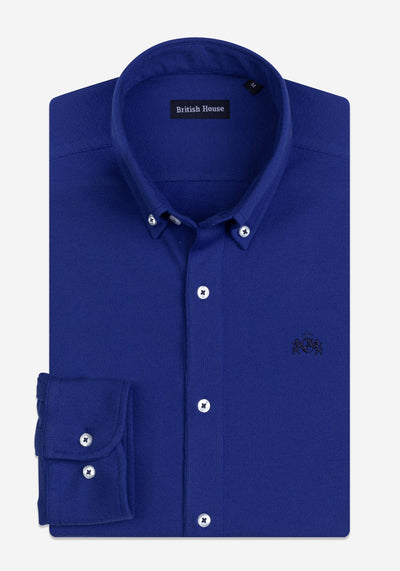 Royal Blue Piqué Shirt