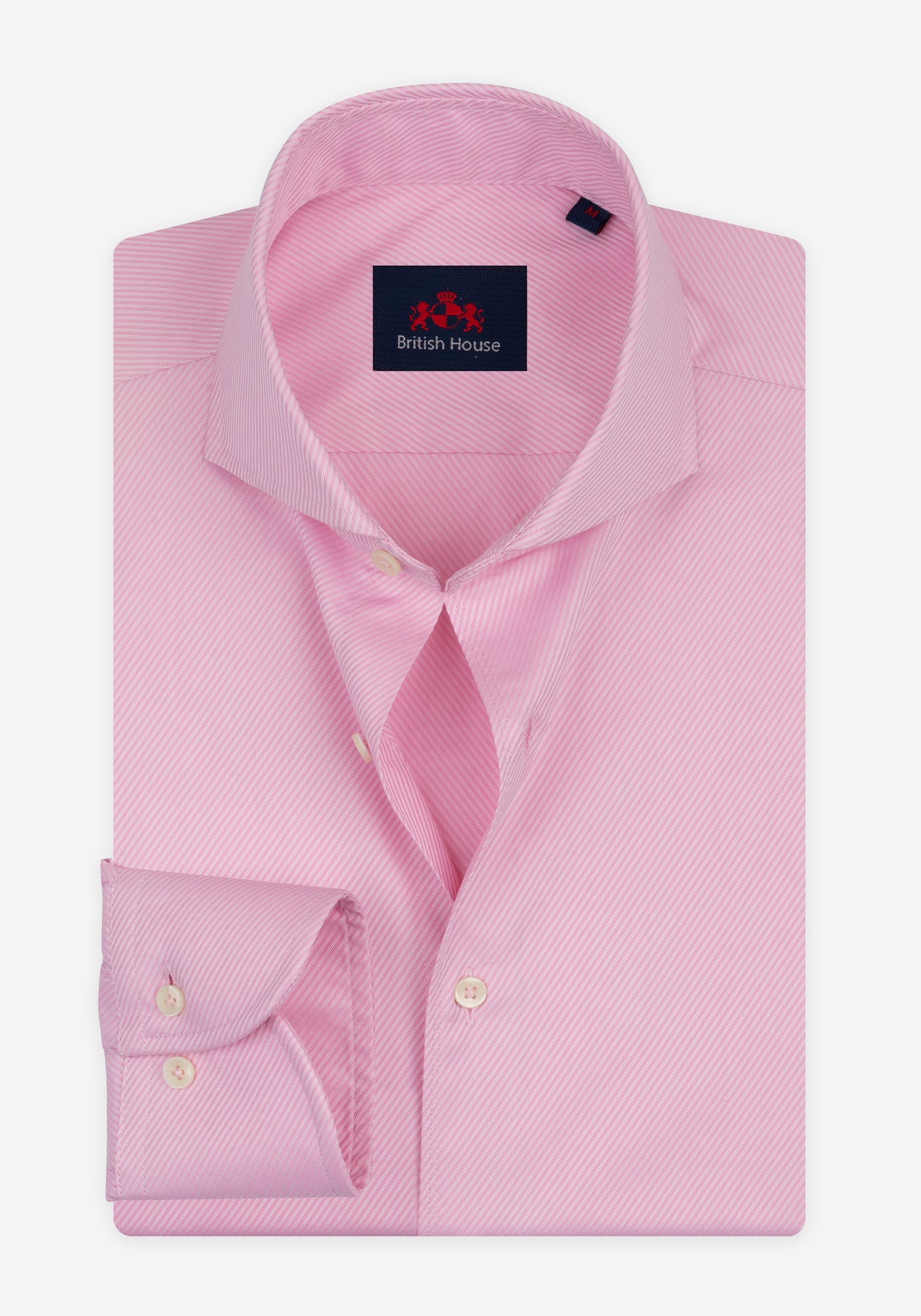 Bloom Pink Stripe Signature Twill Shirt