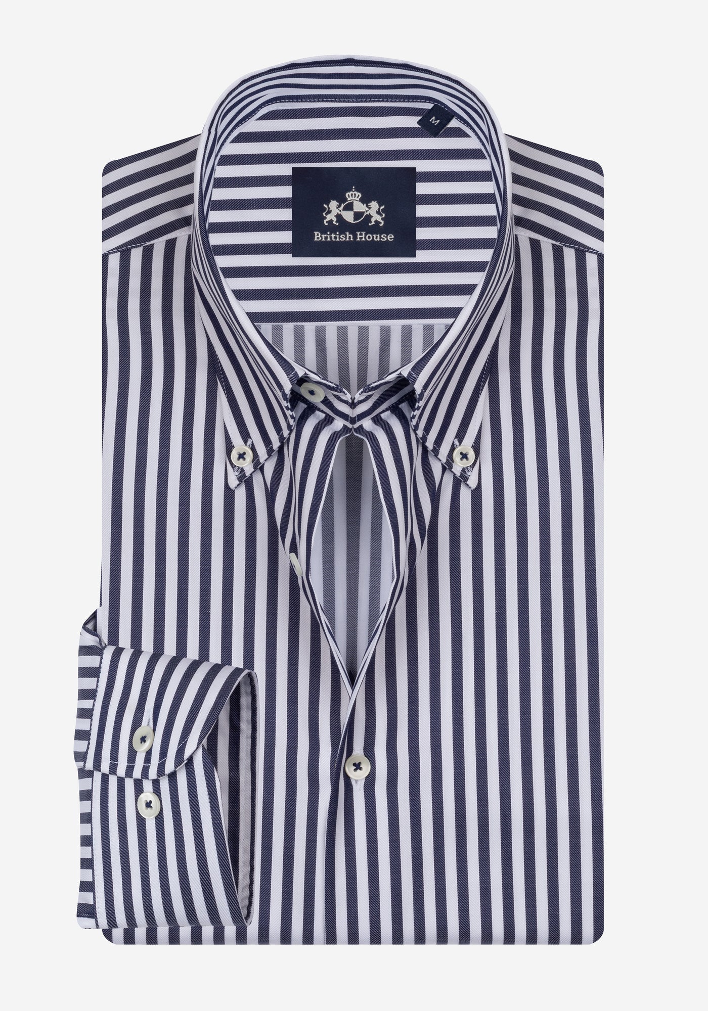 Admiral Navy Stripe Signature Twill Shirt