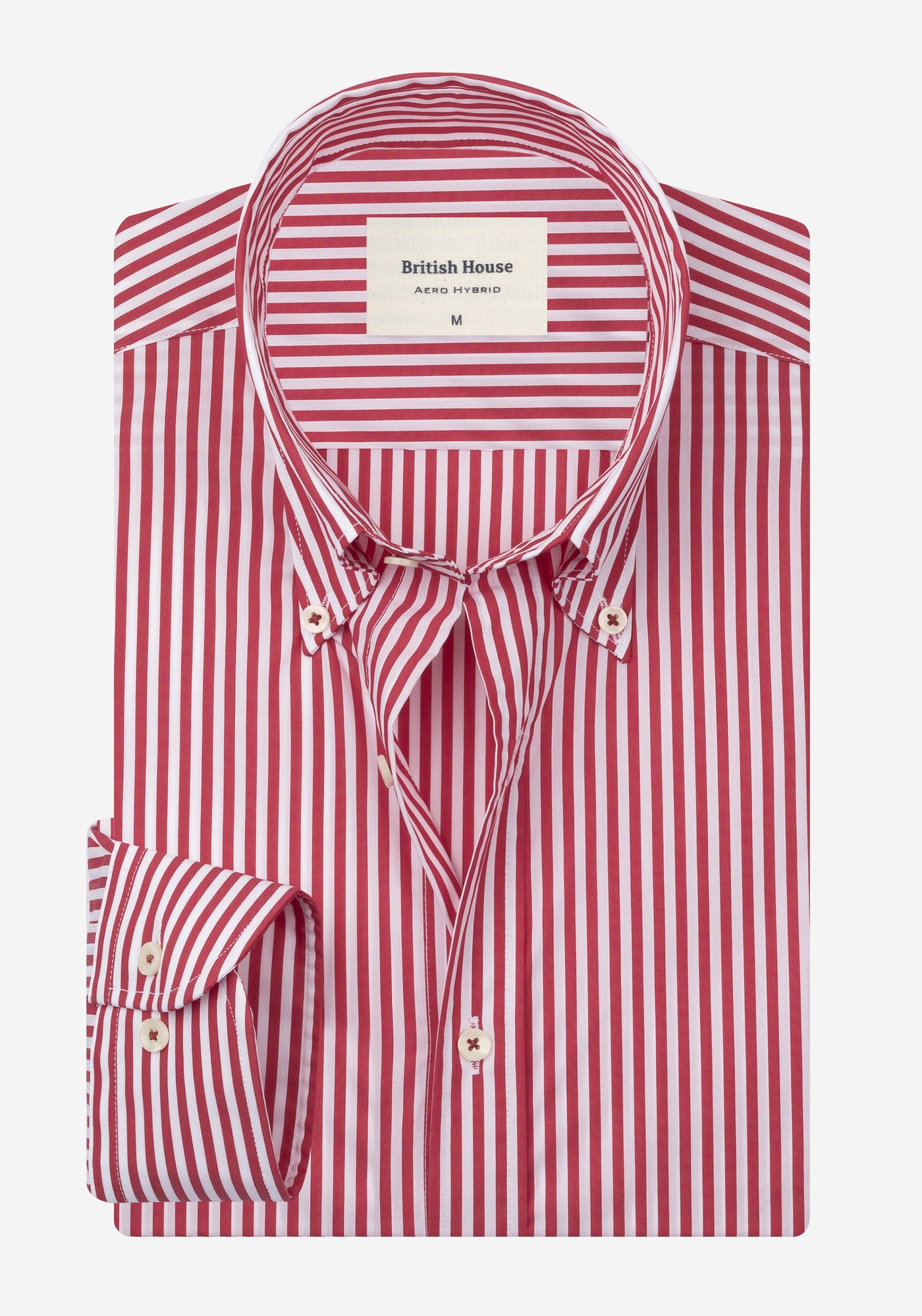 Scarlet Red Stripe Aero-Hybrid Shirt