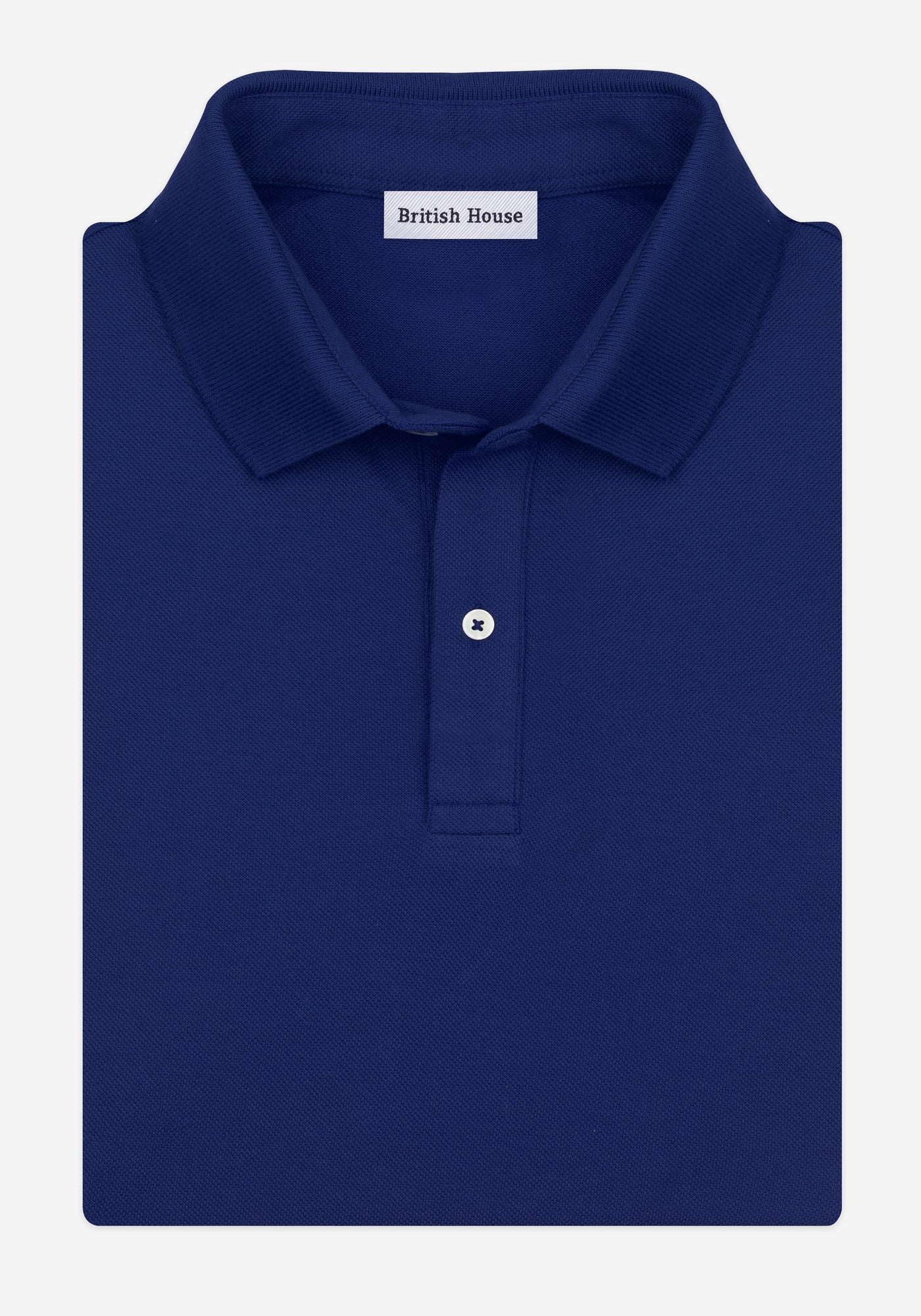 Royal Blue Cotton Polo Shirt