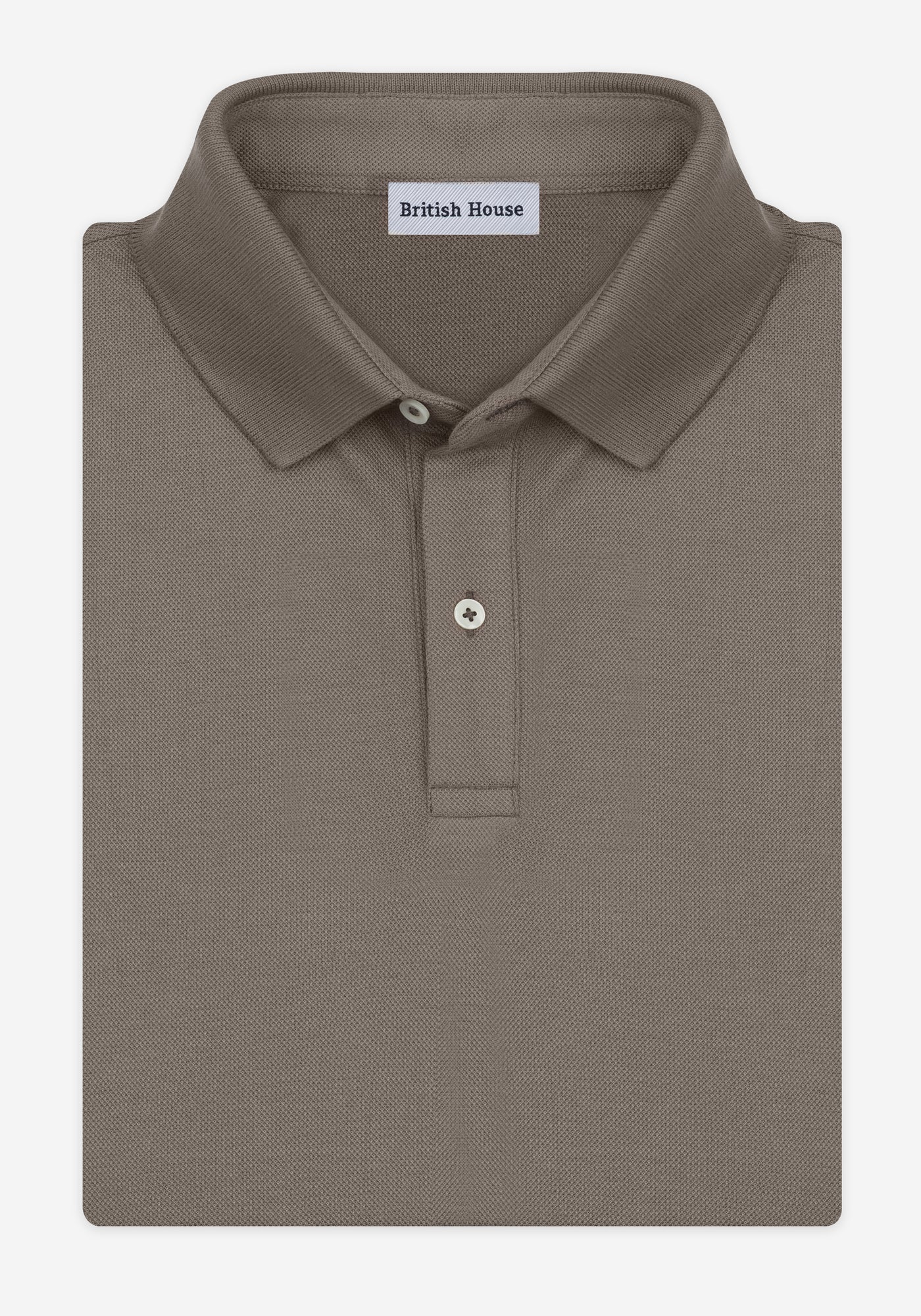 Pear Beige Cotton Polo Shirt