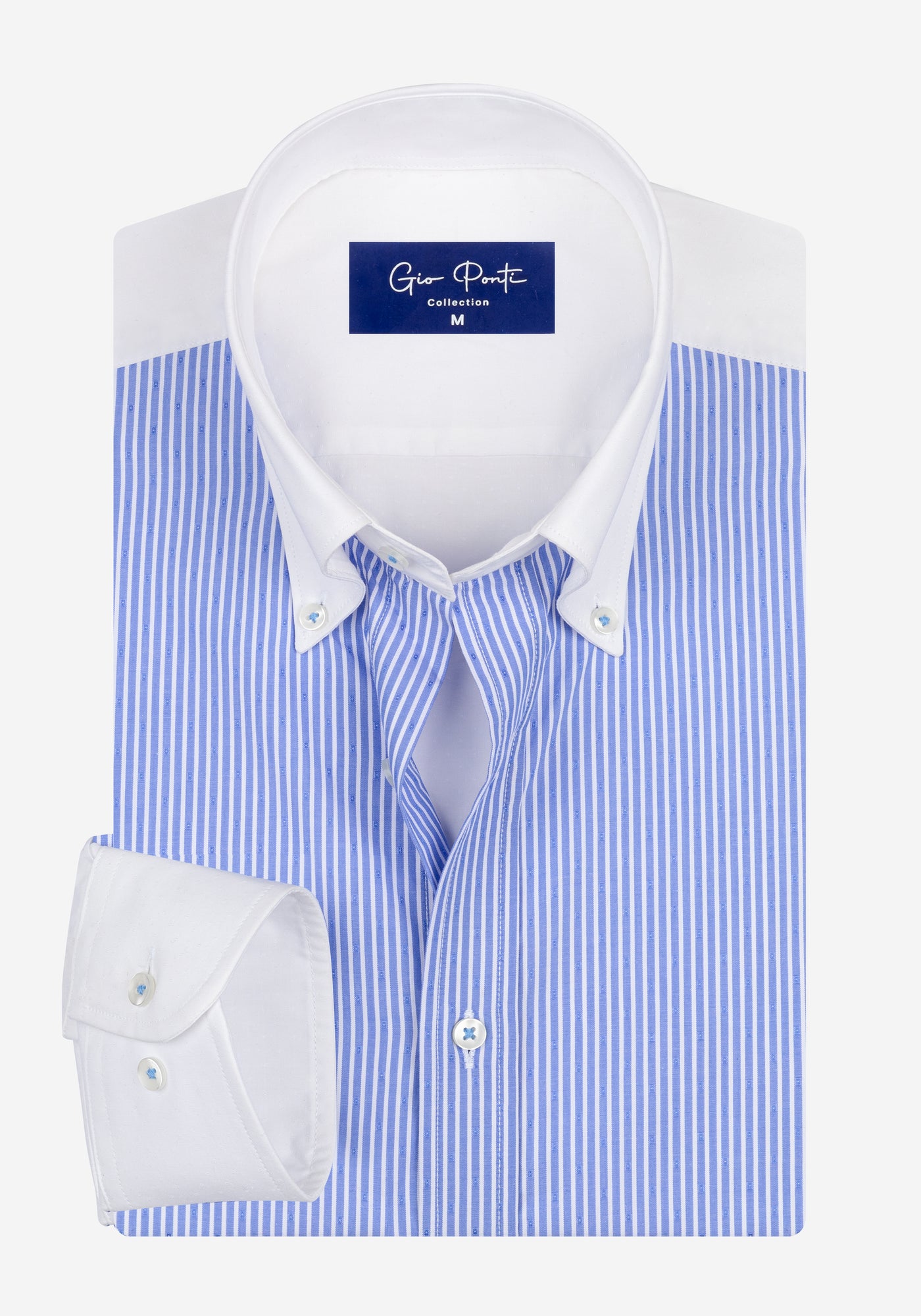 Sky Blue Stripe Dobby Shirt
