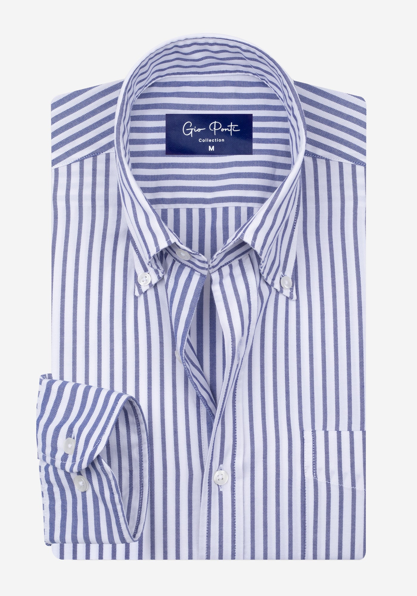 Indigo Blue Stripe Oxford Shirt