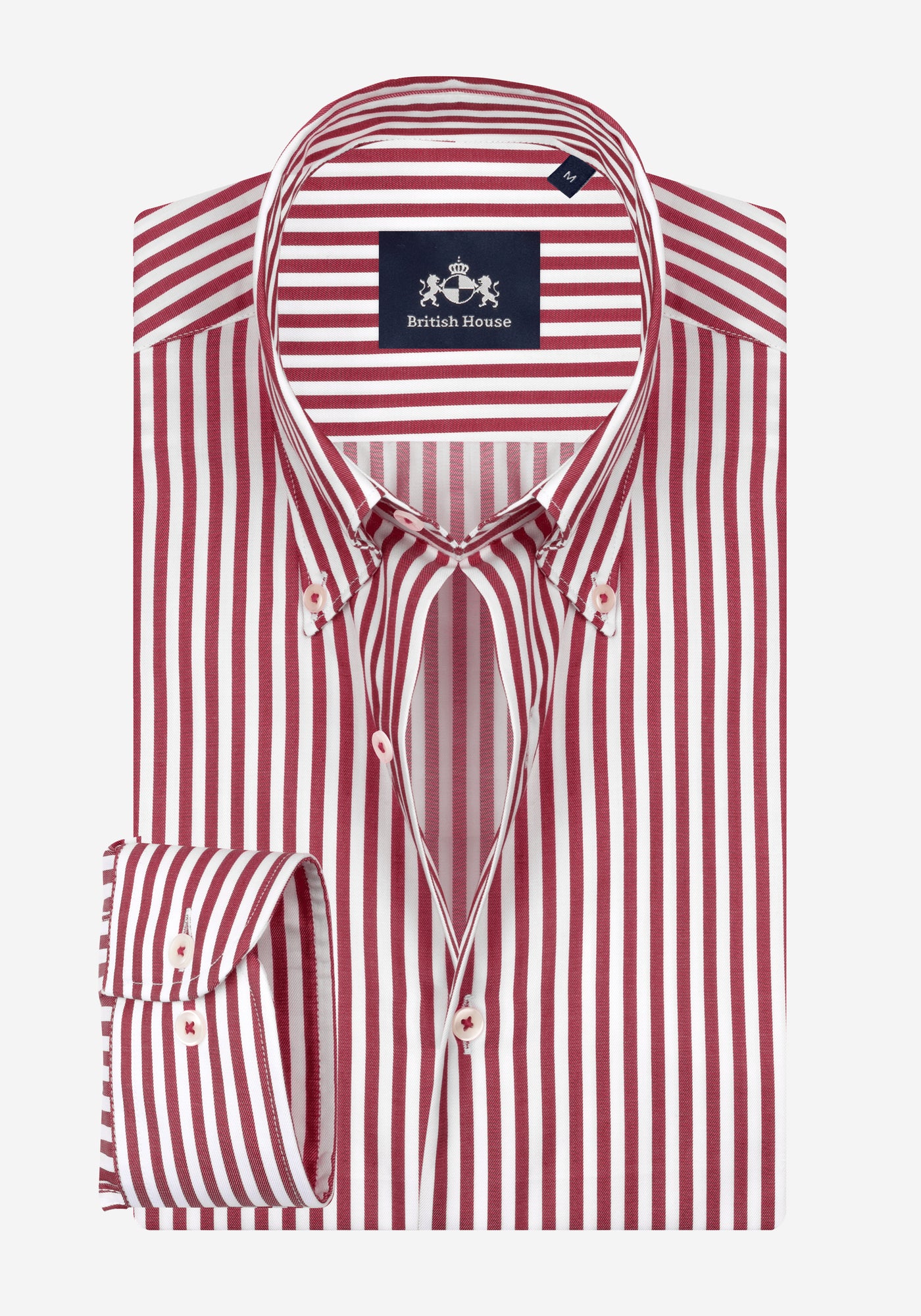 Claret Red Stripe Signature Twill Shirt