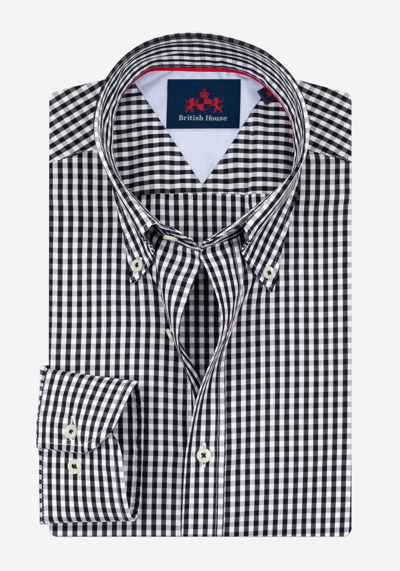 Soho Black Checked Poplin Shirt