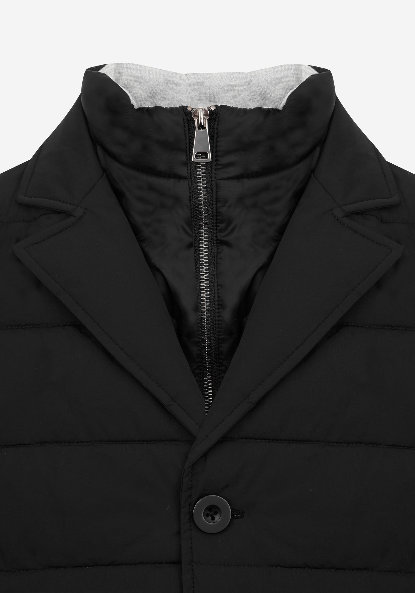 Flint Black Padded Polyamide Jacket