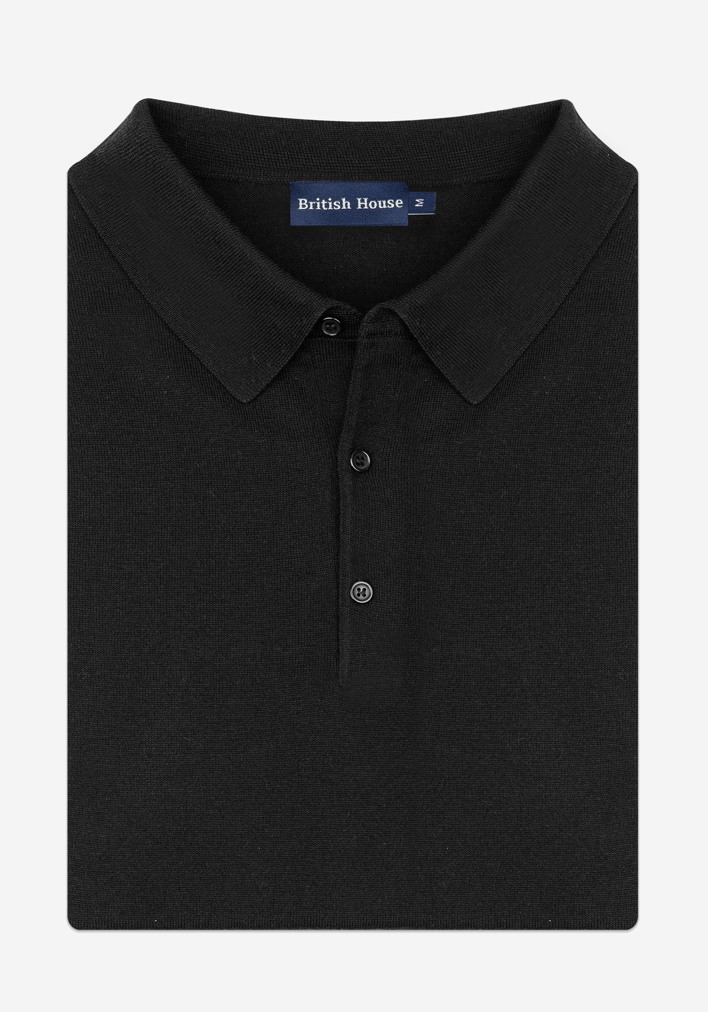 Nightfall Black Merino Wool Blend Pullover