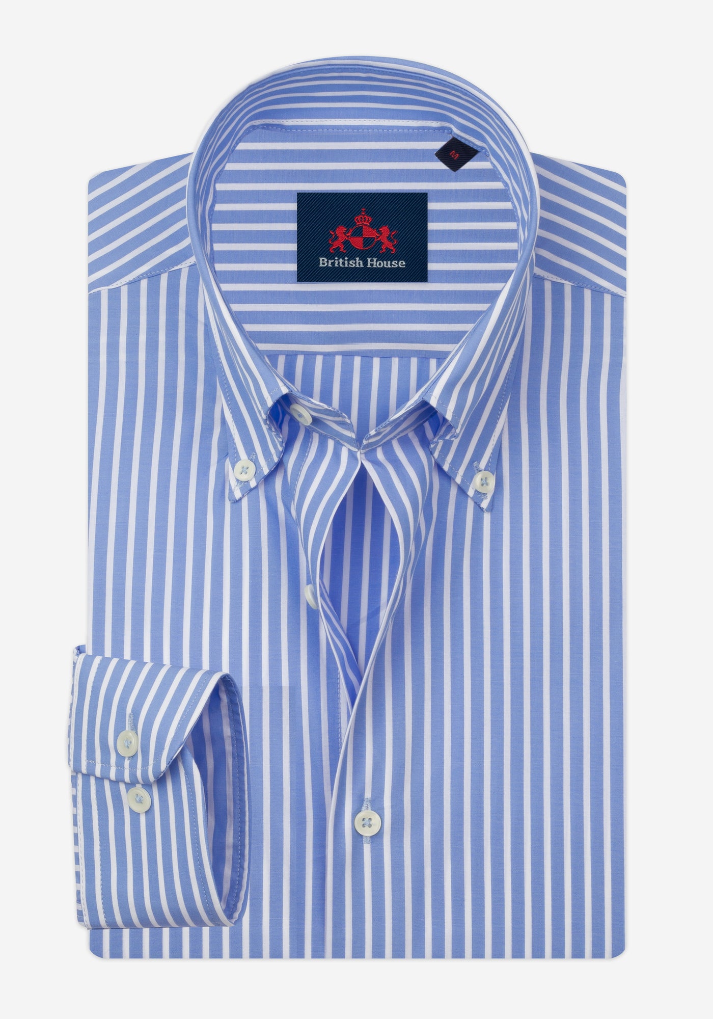 Lagoon Blue Stripe Poplin Shirt