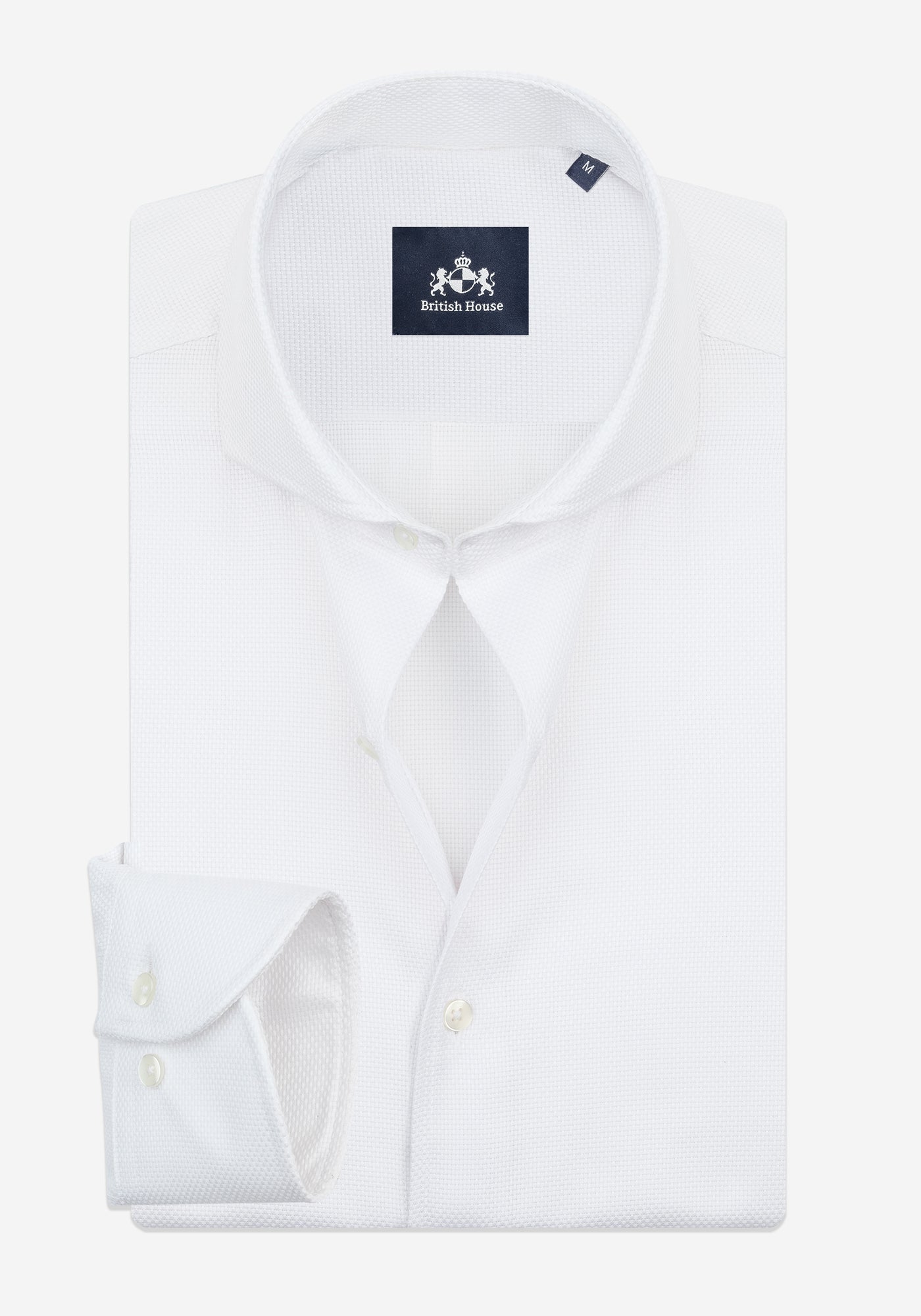 Frost White Basket Weave Shirt