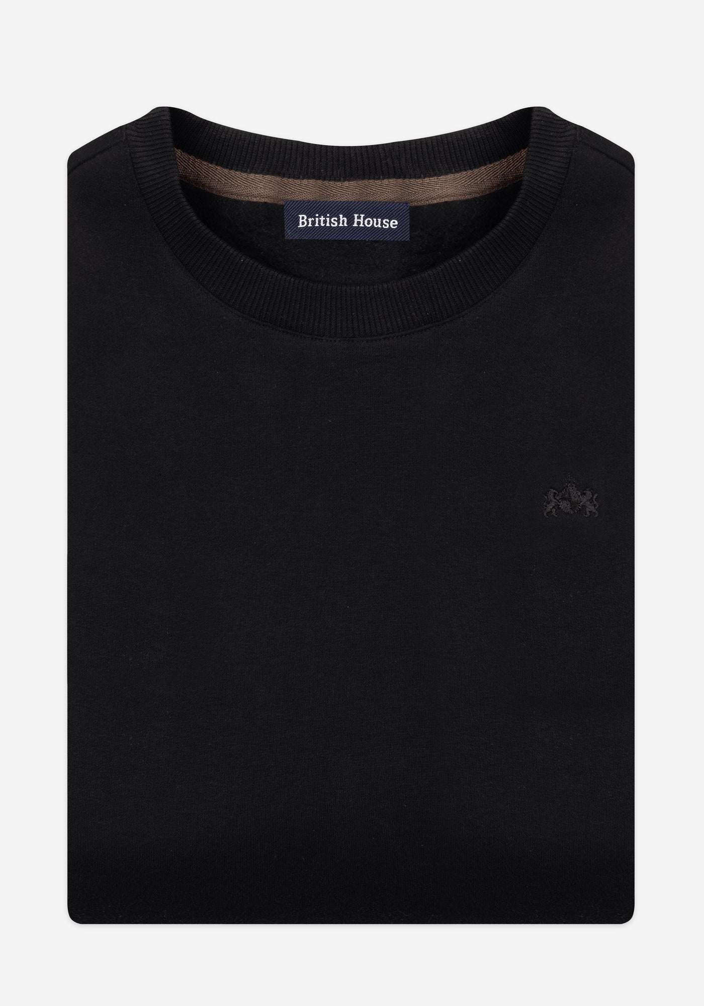 Pitch Black Cotton Sweatshirt