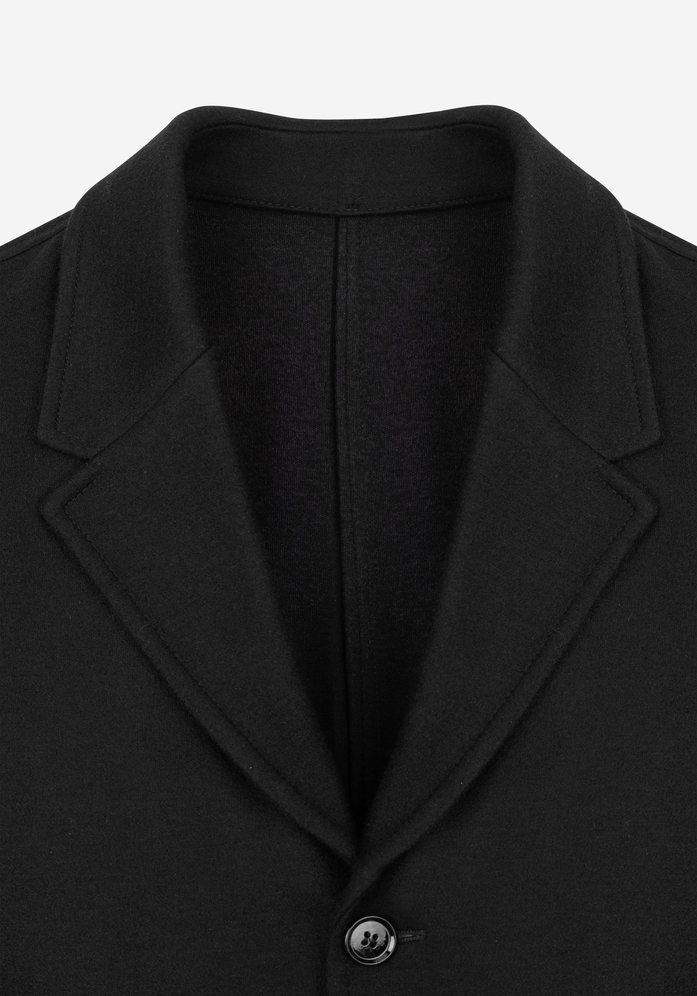 Midnight Black Boiled Wool Jacket