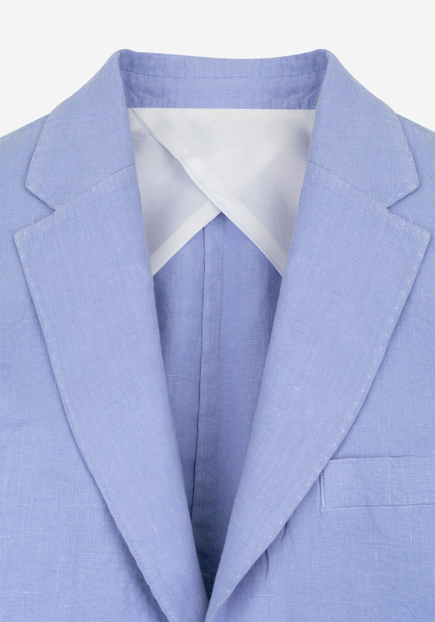 Baby Blue Pure Linen Blazer