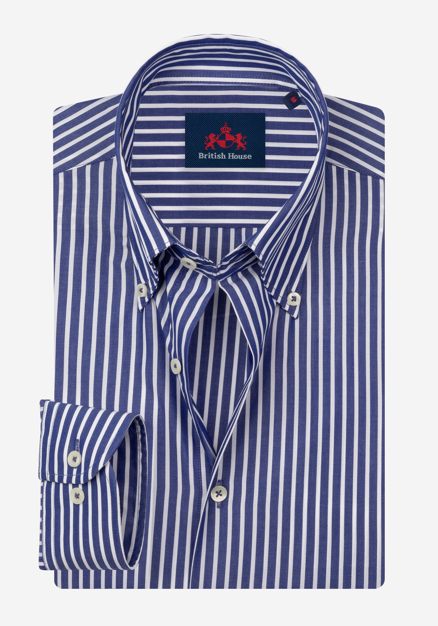Shadow Navy Stripe Poplin Shirt