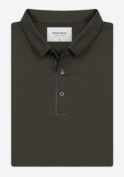 Dune Olive Aero-Hybrid Polo Shirt