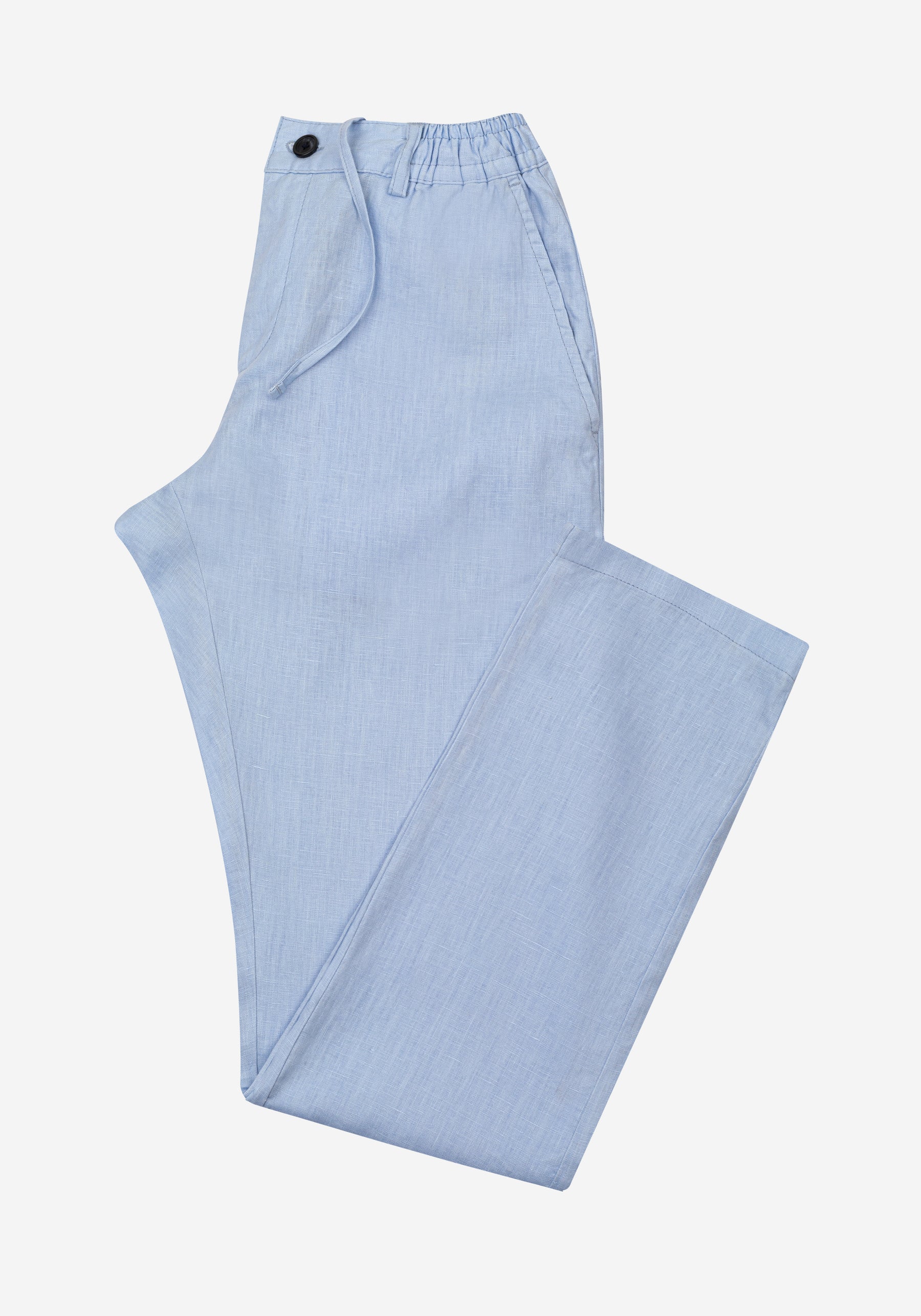 Airy Blue Soléa Pure Linen Pants